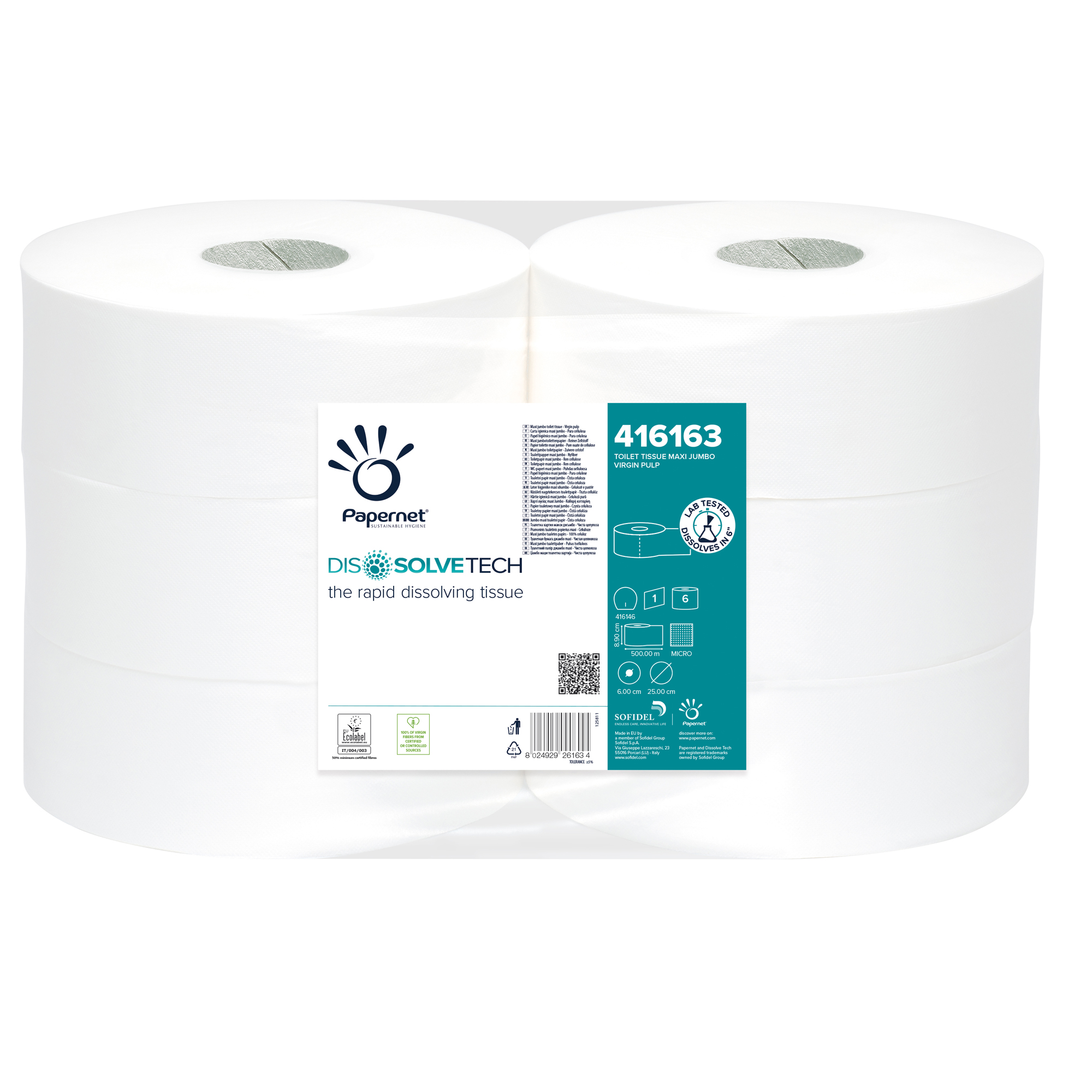Carta igienica Maxi Jumbo - 8,9 cm x …