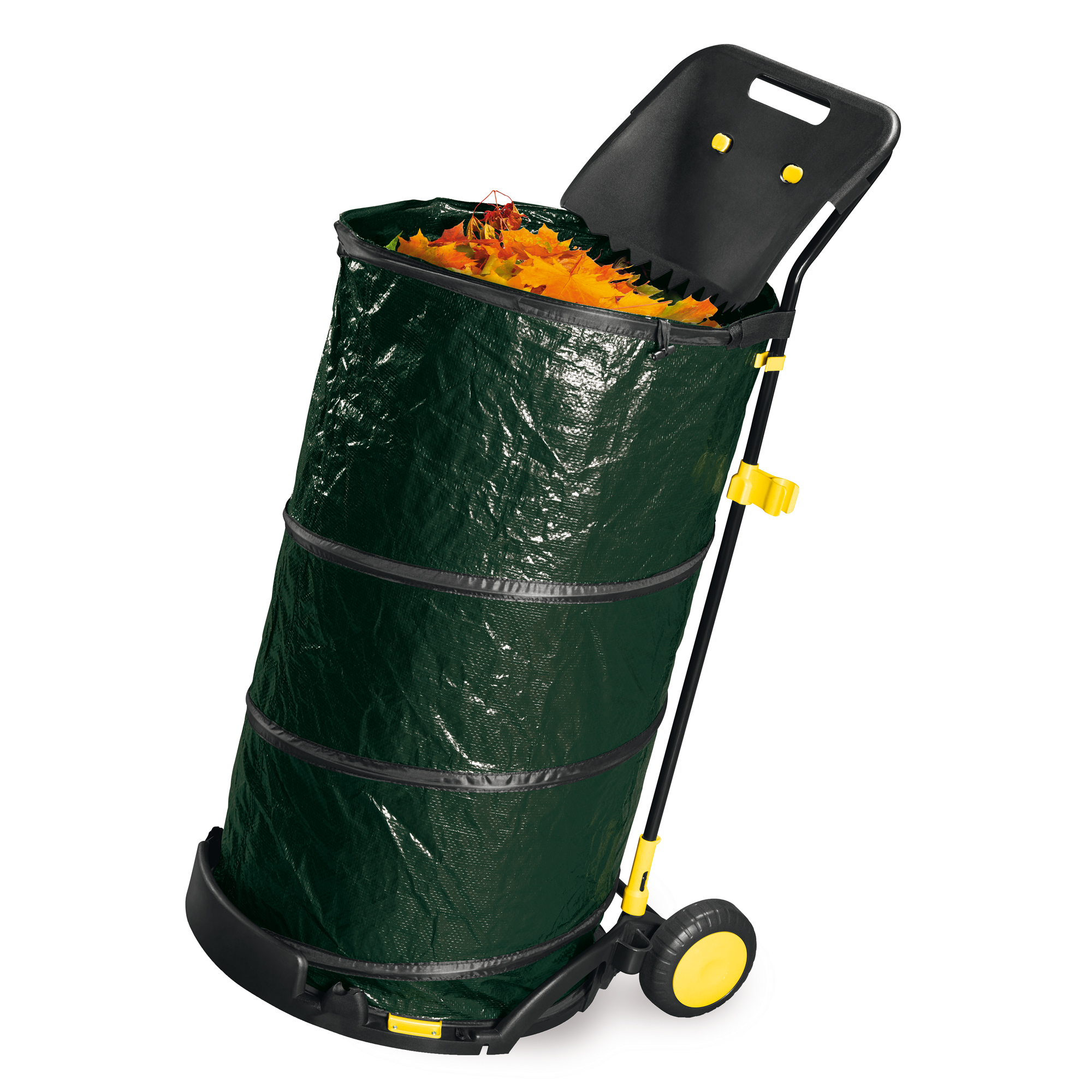 Carrello raccoglifoglie Pop-Up - 150 L - acciaio/PE …