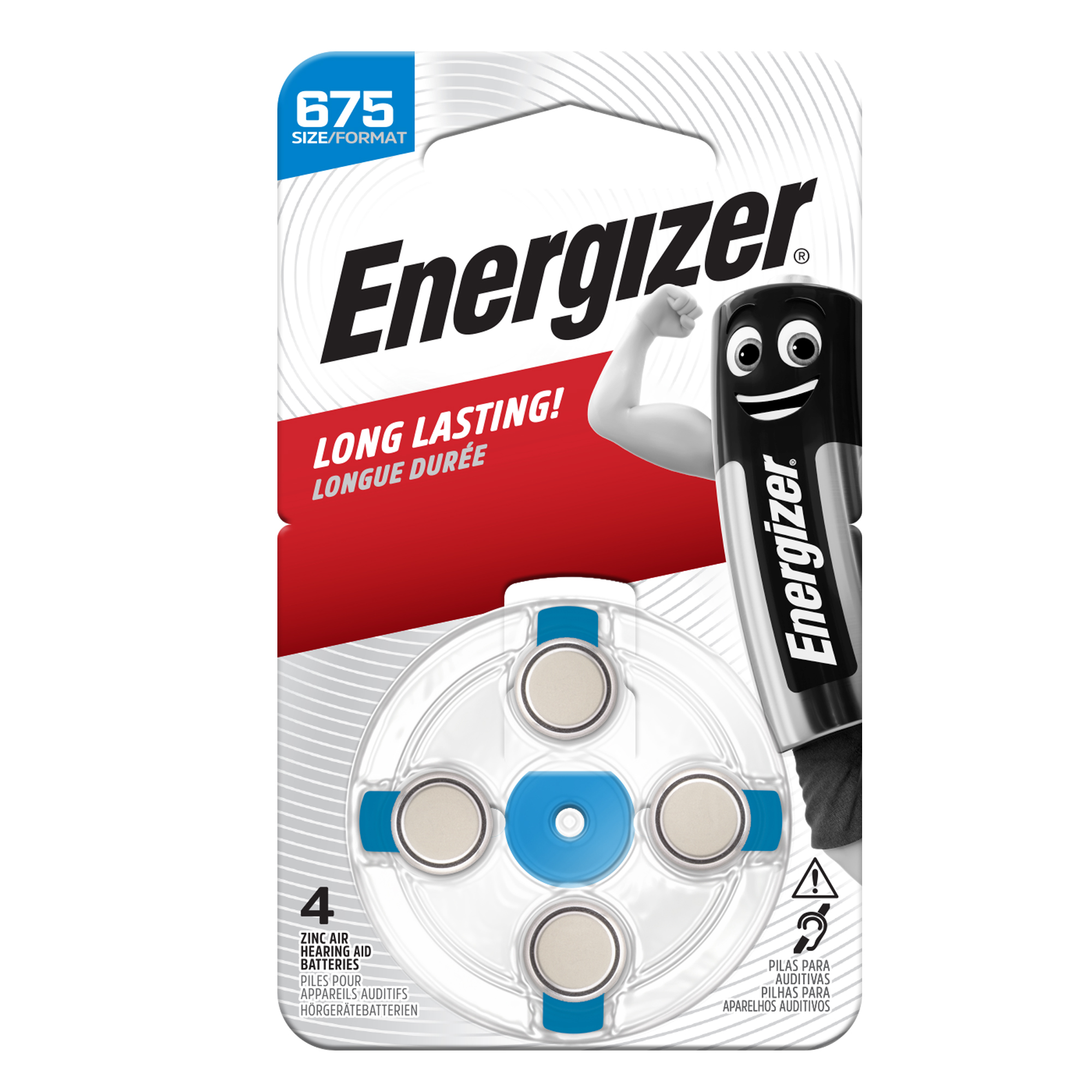 Pila per apparecchi acustici 675 Zinc Air - …