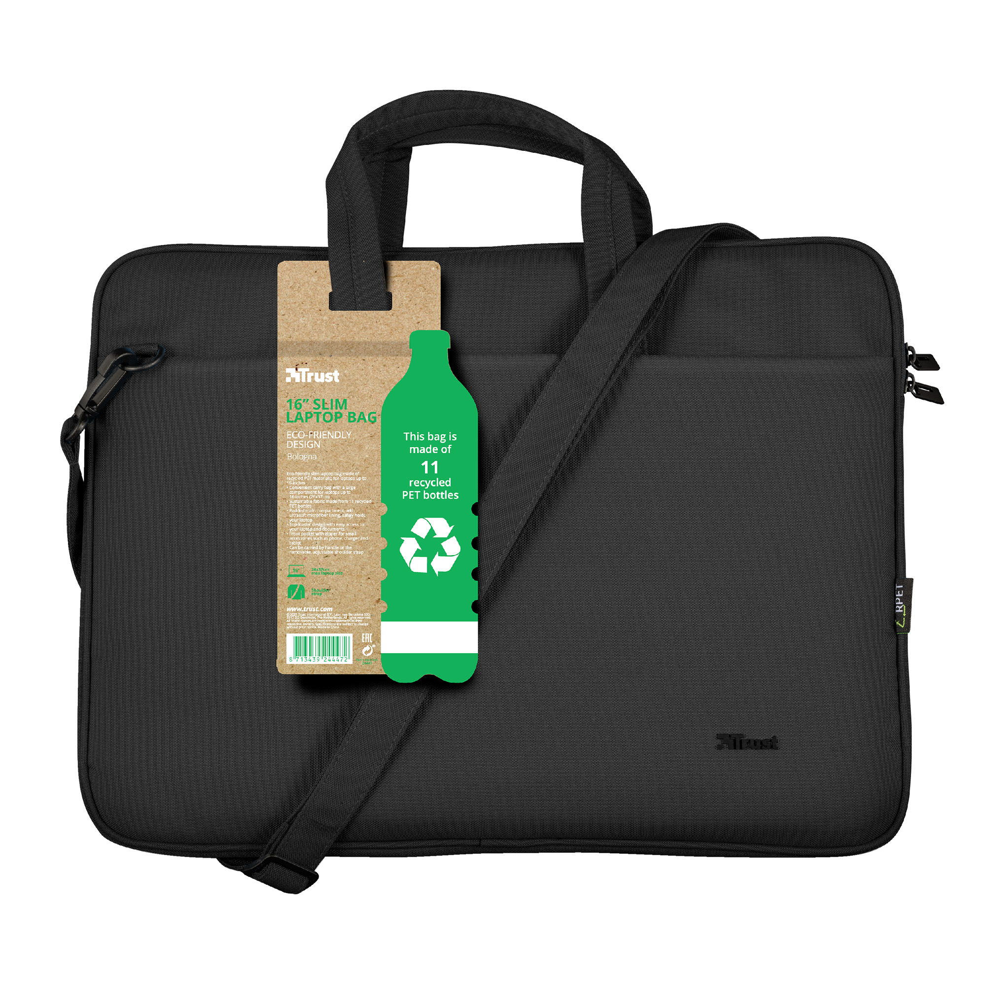 Trust Bologna Slim - Borsa trasporto notebook - …