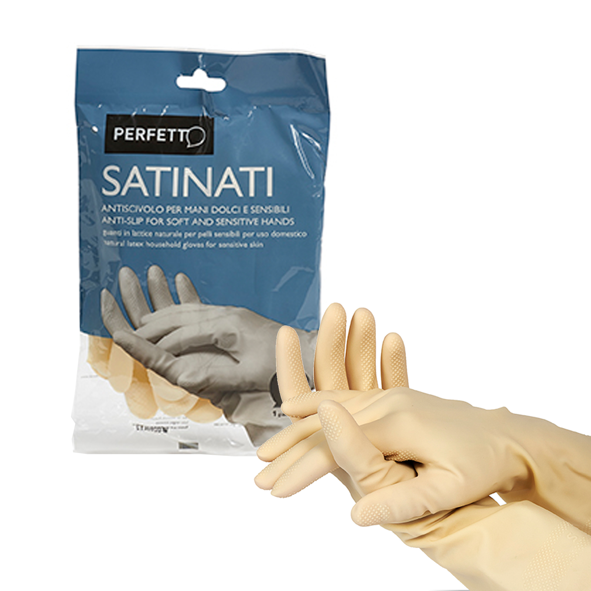 Guanti in lattice - satinati - taglia S/6 …