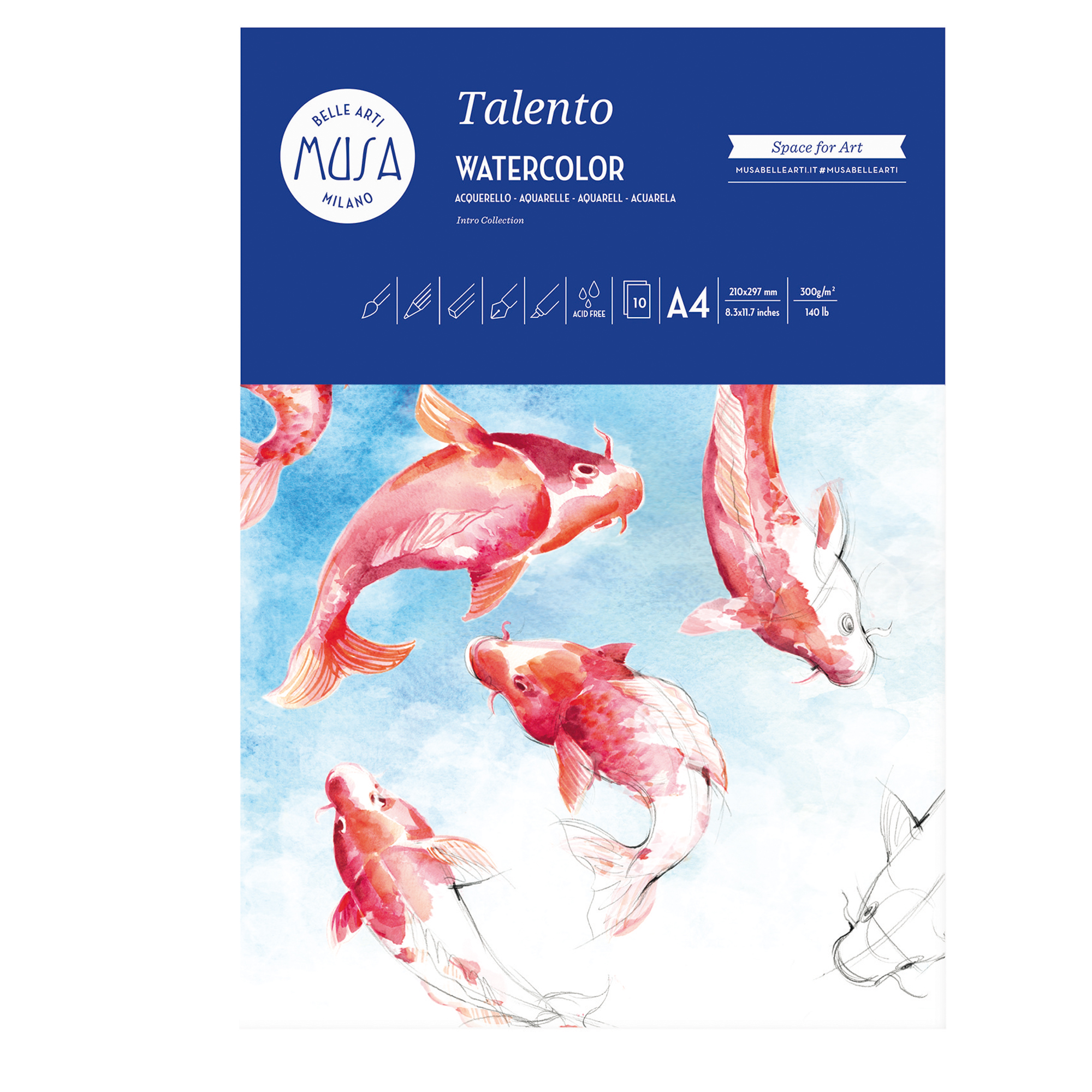 Carta per acquarello Talento - A3 - 300 …