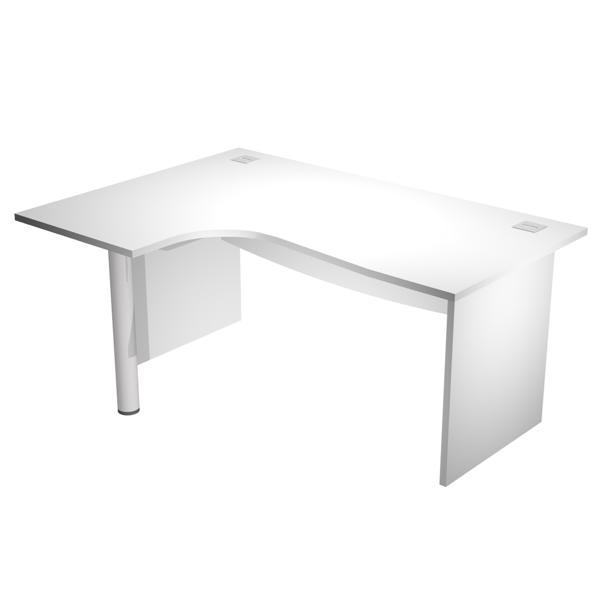 Scrivania compact Agorà - fianco sx melaminico - …