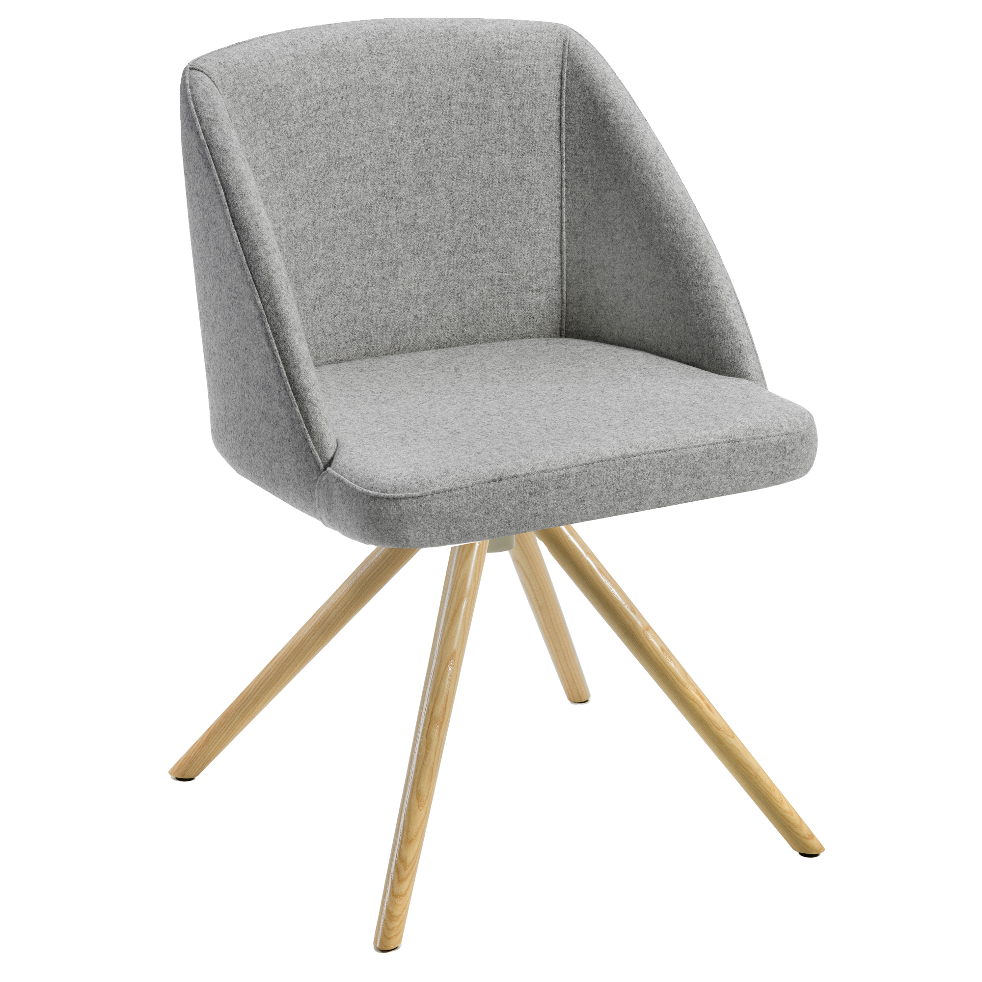 Poltroncina attesa Norma NO4LV - grigio chiaro - …