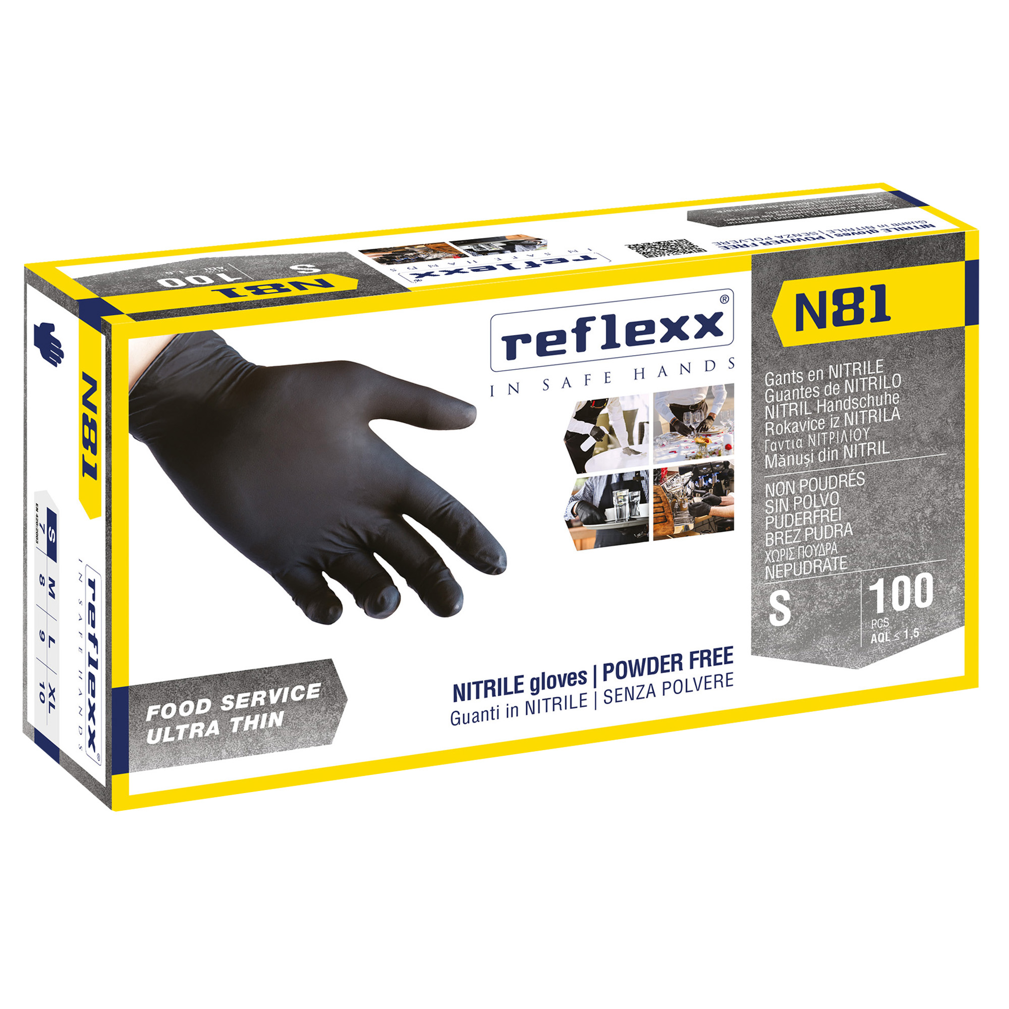 Guanti in nitrile N81 - tg S - …