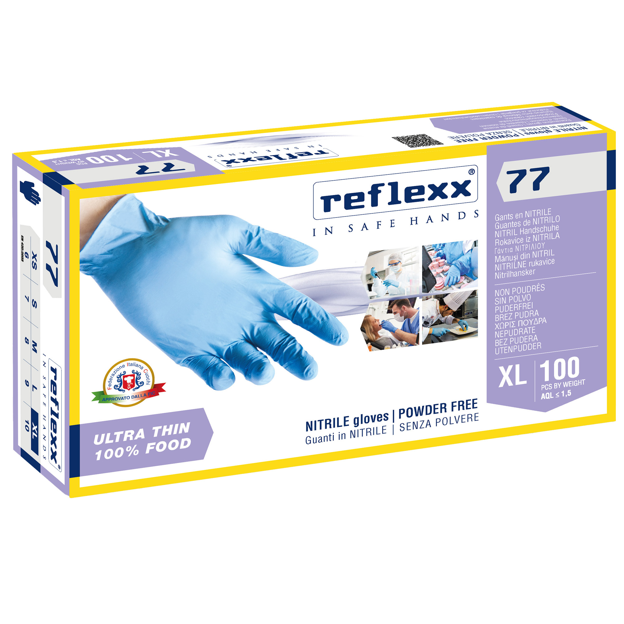 Guanti in nitrile R77 - tg XL - …