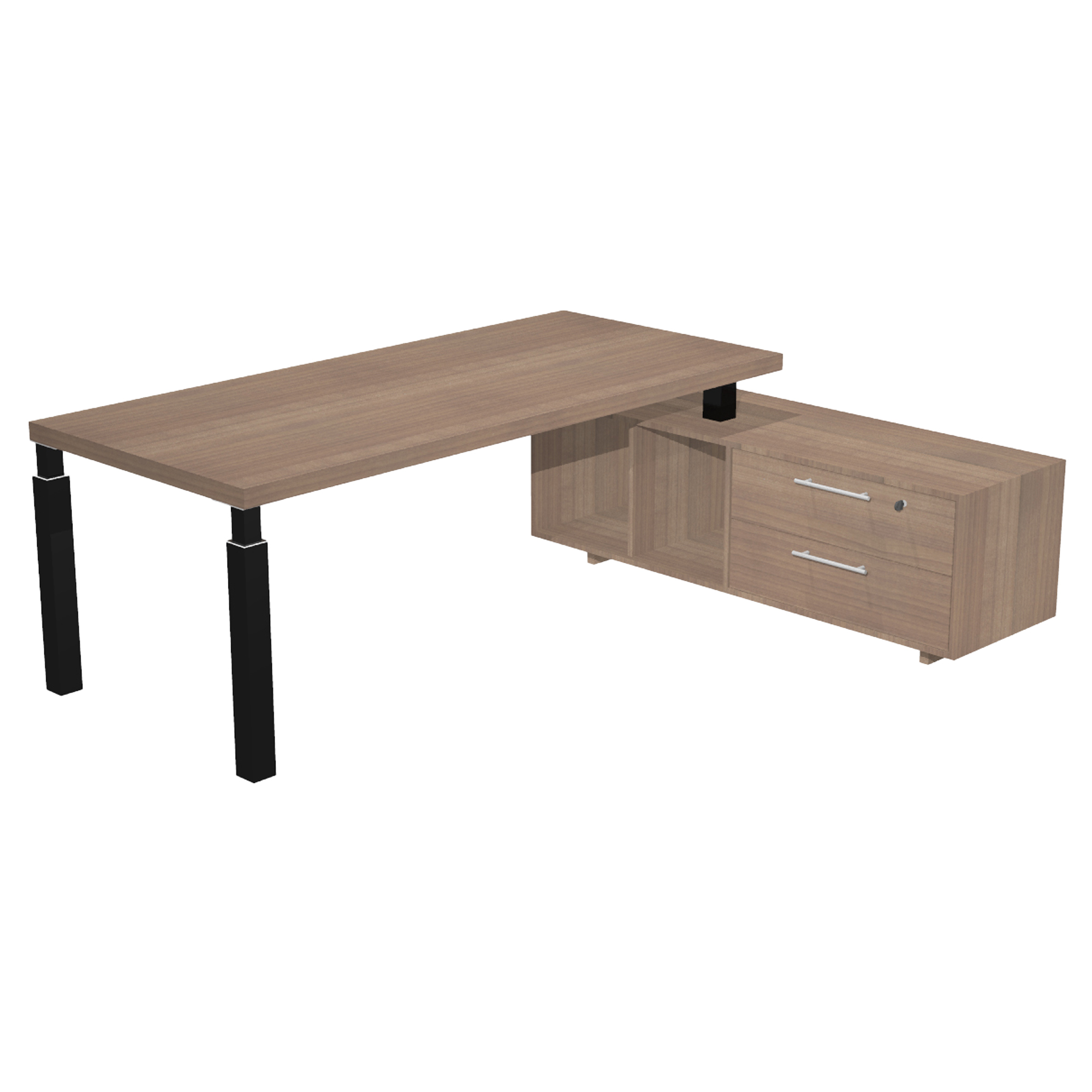 Scrivania direzionale Prestige Quadro - con mobile di …