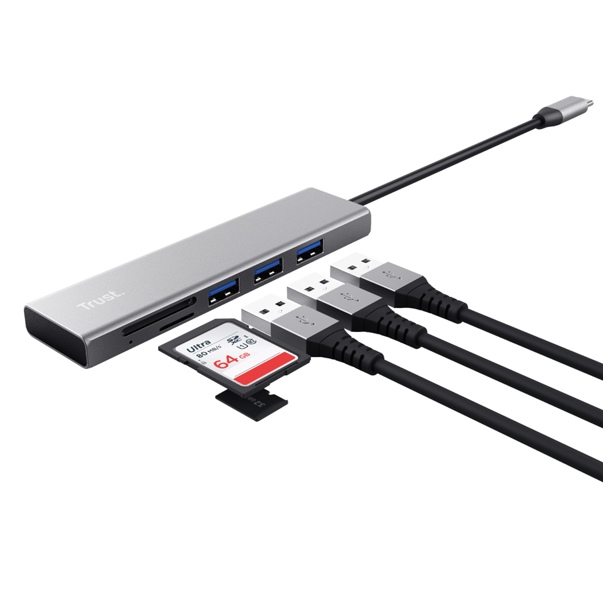 Trust Halyx - Hub - 3 x USB …