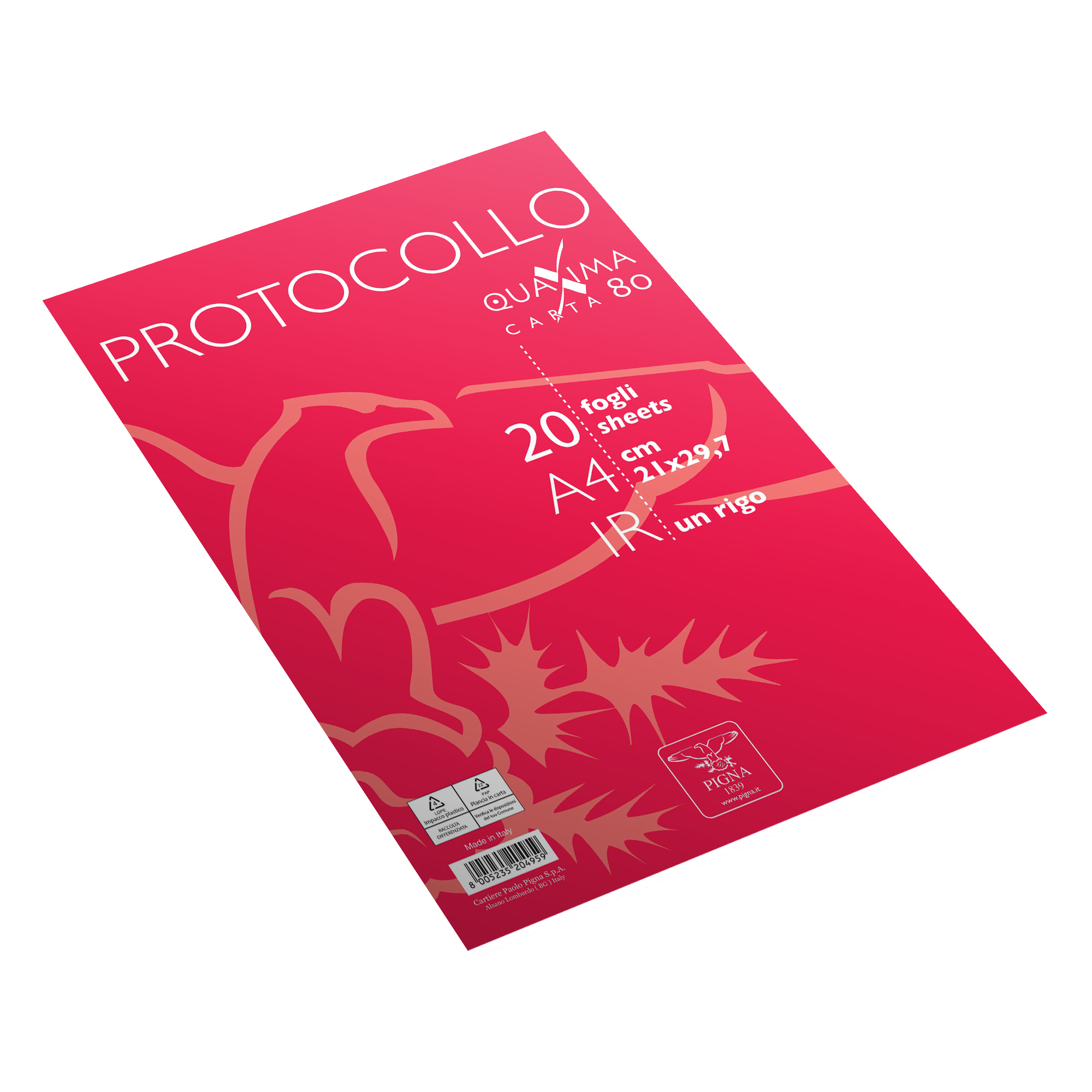 Fogli protocollo Quaxima - A4 - 1rigo - …