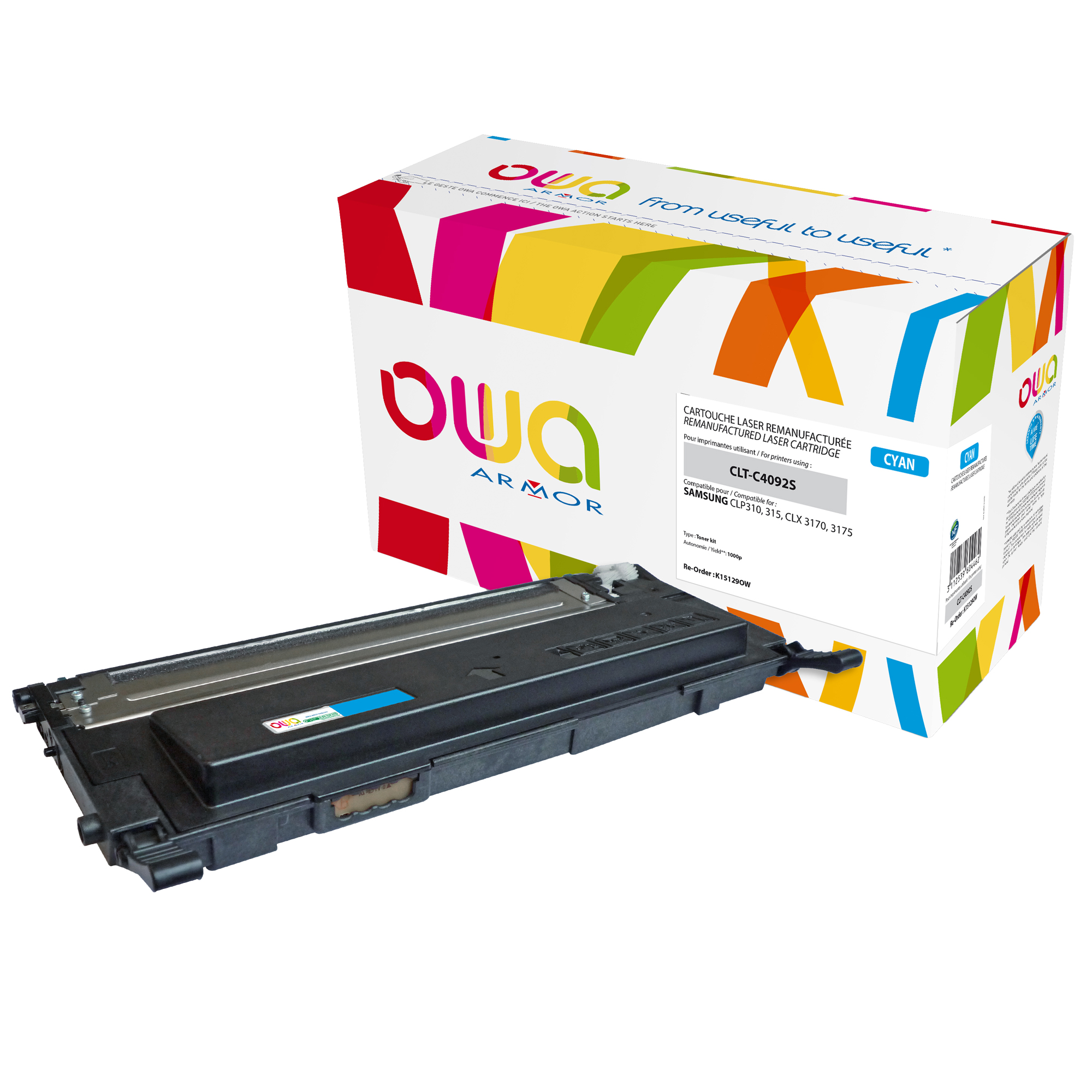 Armor - Toner Compatibile per Hp/Samsung - Ciano …