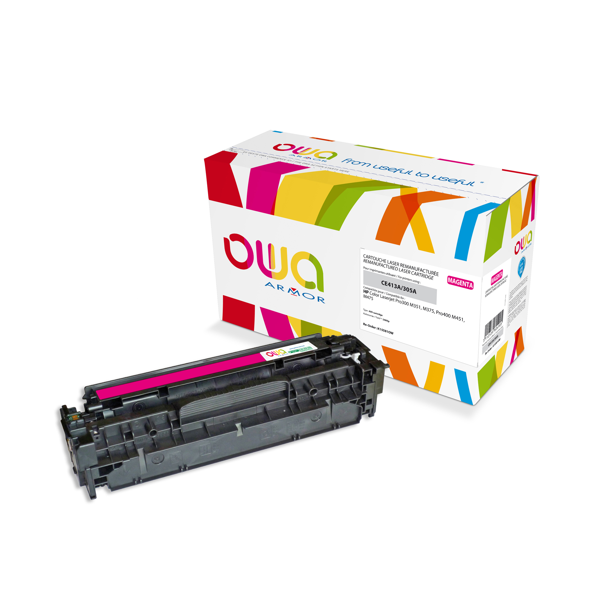 Armor - Toner Compatibile per Hp - Magenta …