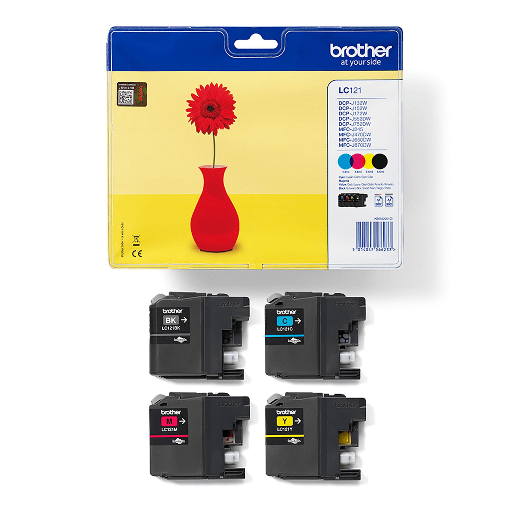 Brother LC121 Confezione originale da 4 cartucce inkjet …