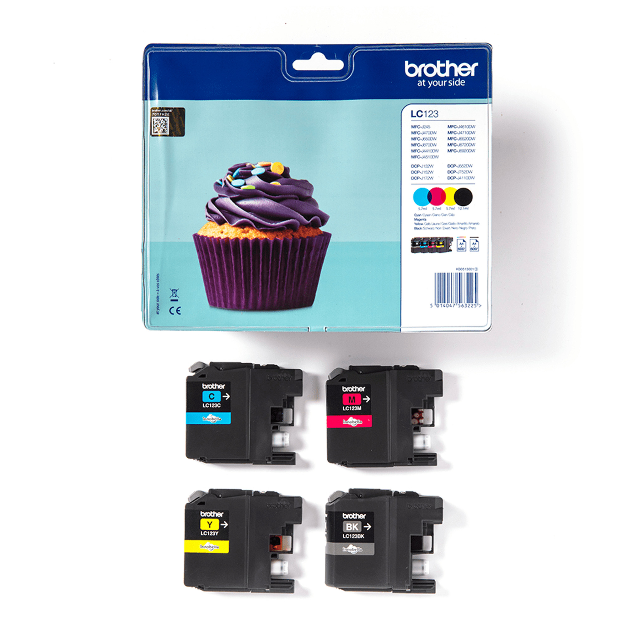 Brother LC123 - Confezione da 4 - nero, …