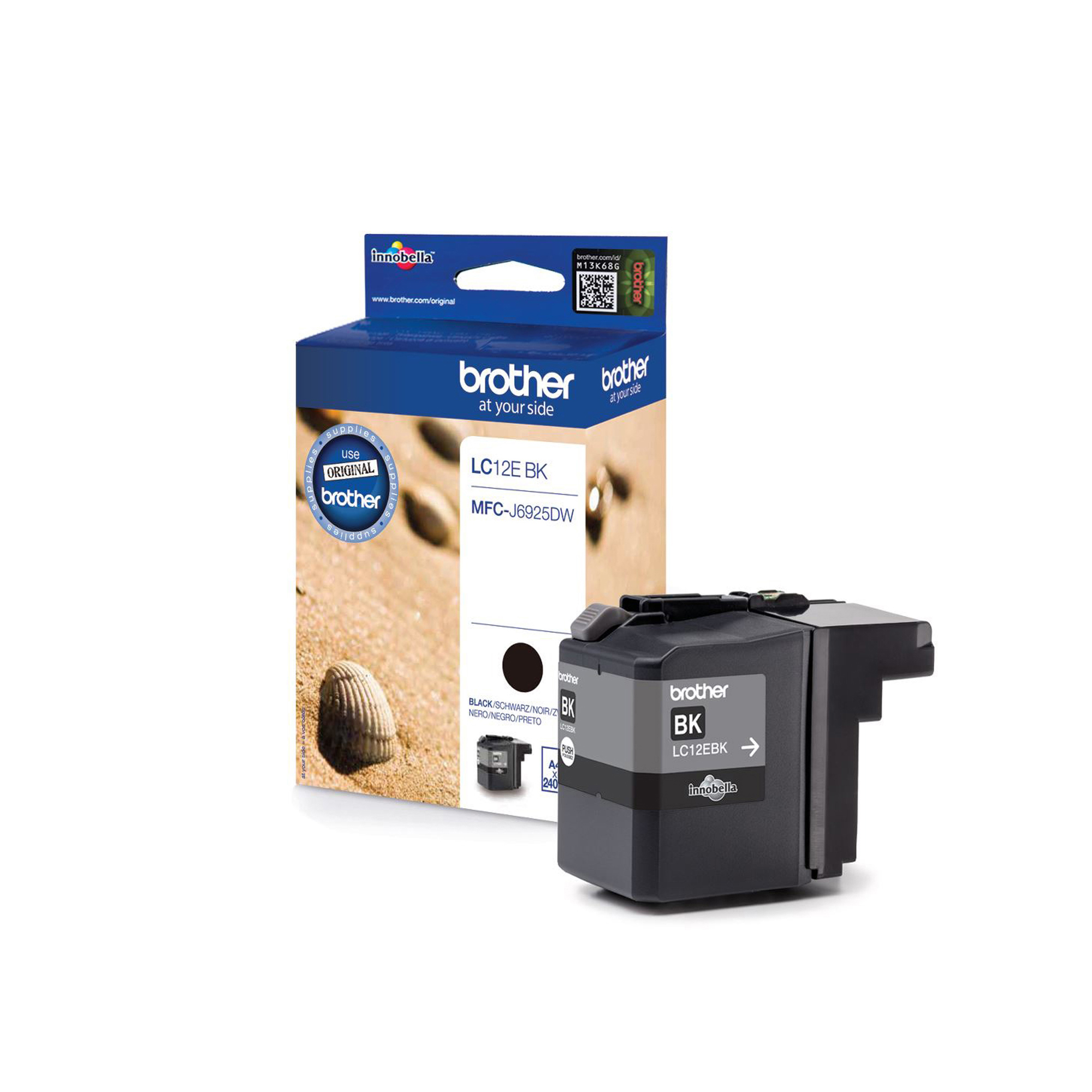 Brother LC12EBK - capacity XL - nero - …