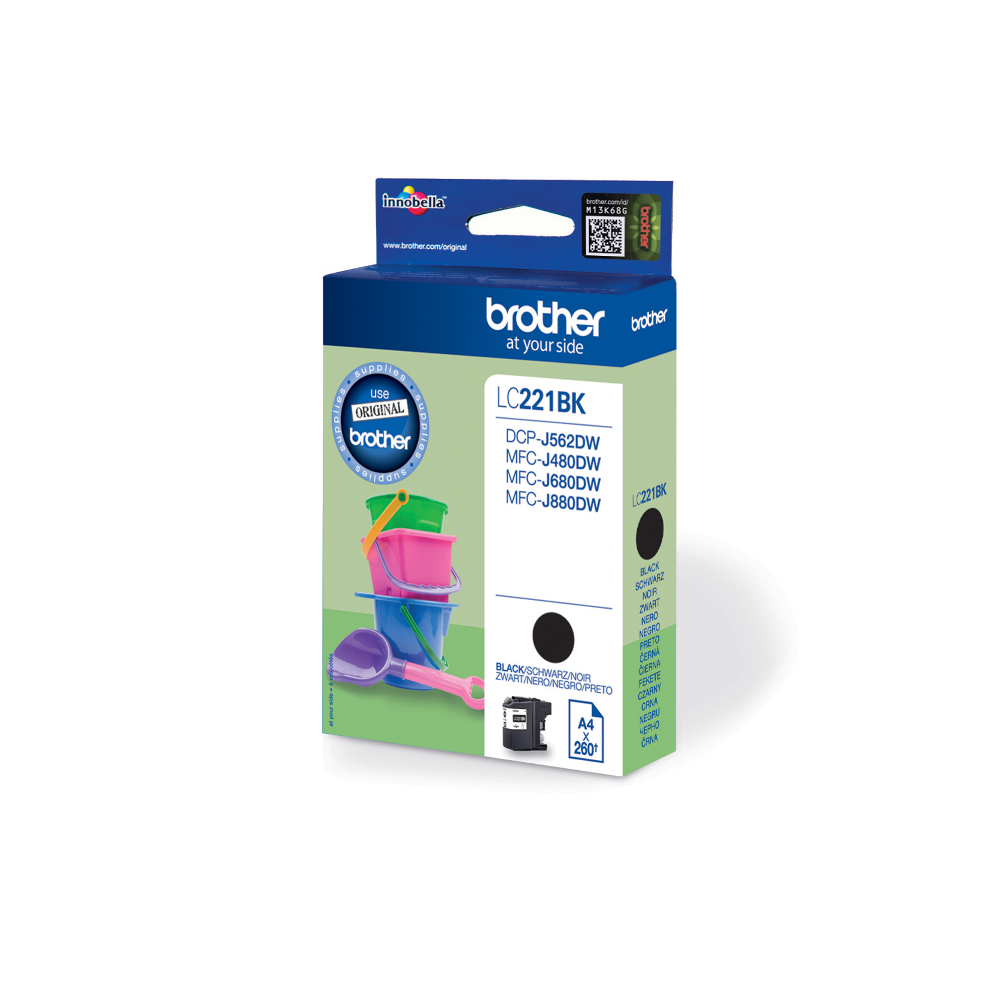 Brother LC221BK - Nero - originale - cartuccia …