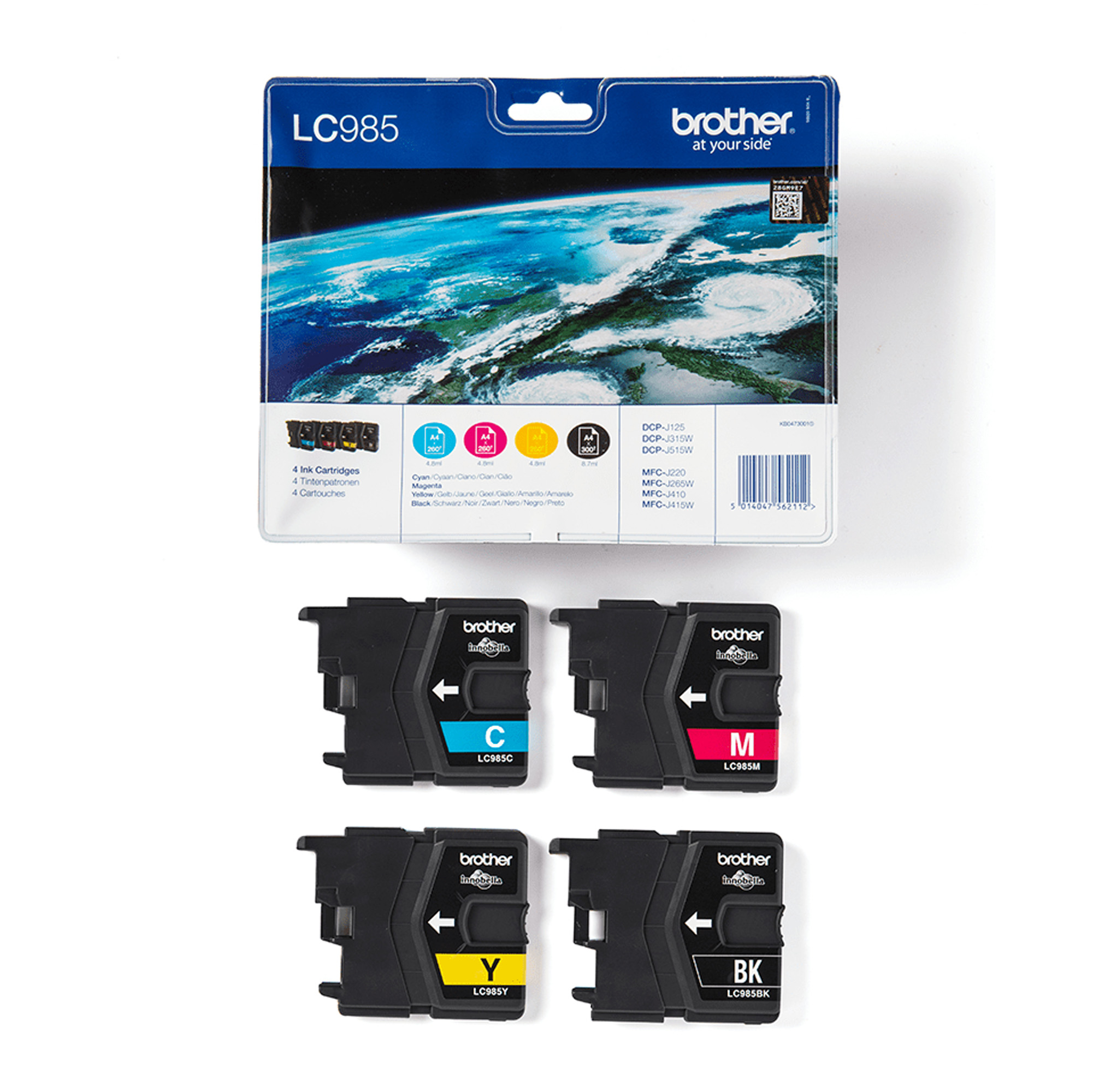 Brother LC985VALBP - Confezione da 4 - nero, …