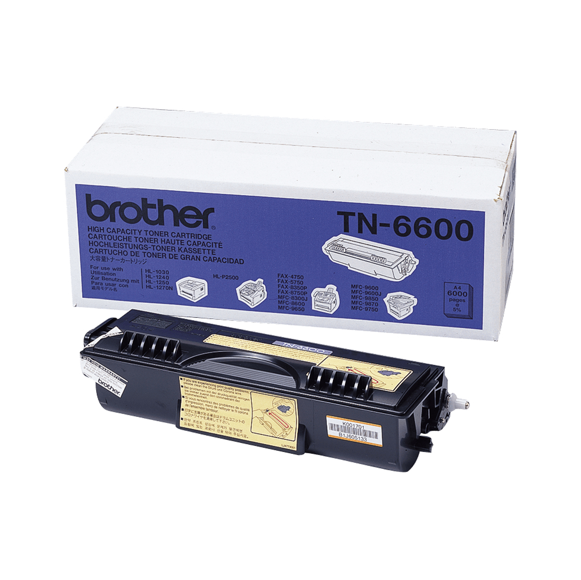 Brother TN-6600 - Nero - originale - cartuccia …