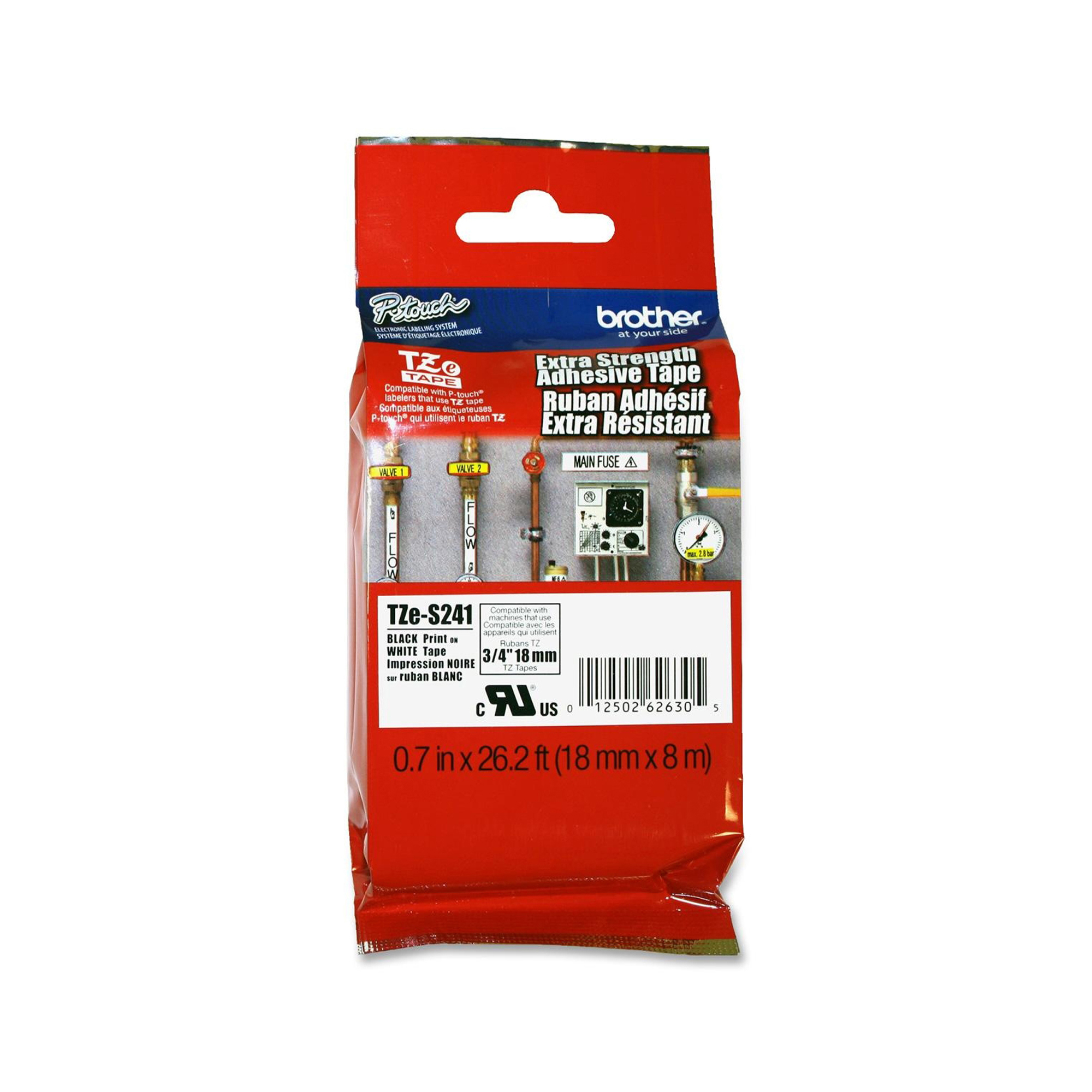 NASTRO TIPO TZ 18 MM NERO - BIANCO …