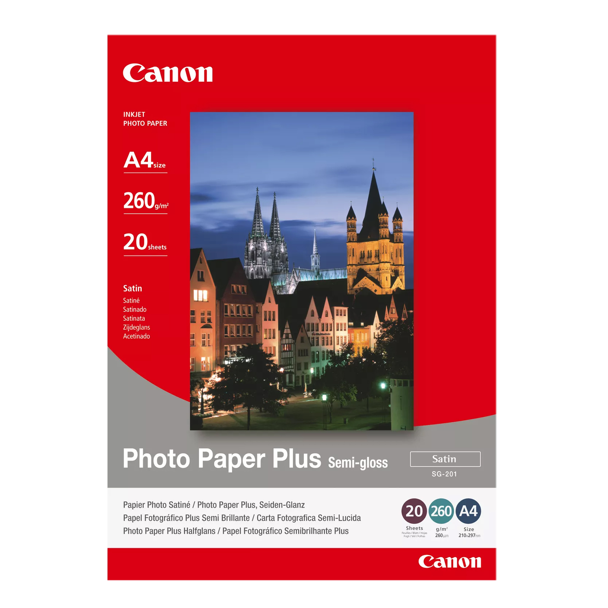 Canon Photo Paper Plus SG-201 - Semi-lucida - …