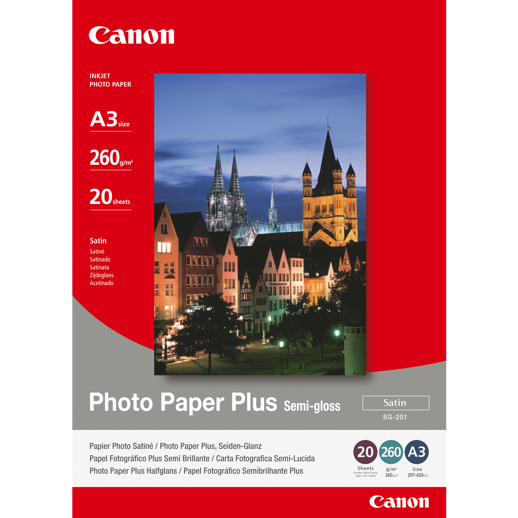 Canon Photo Paper Plus SG-201 - Semi-lucida - …
