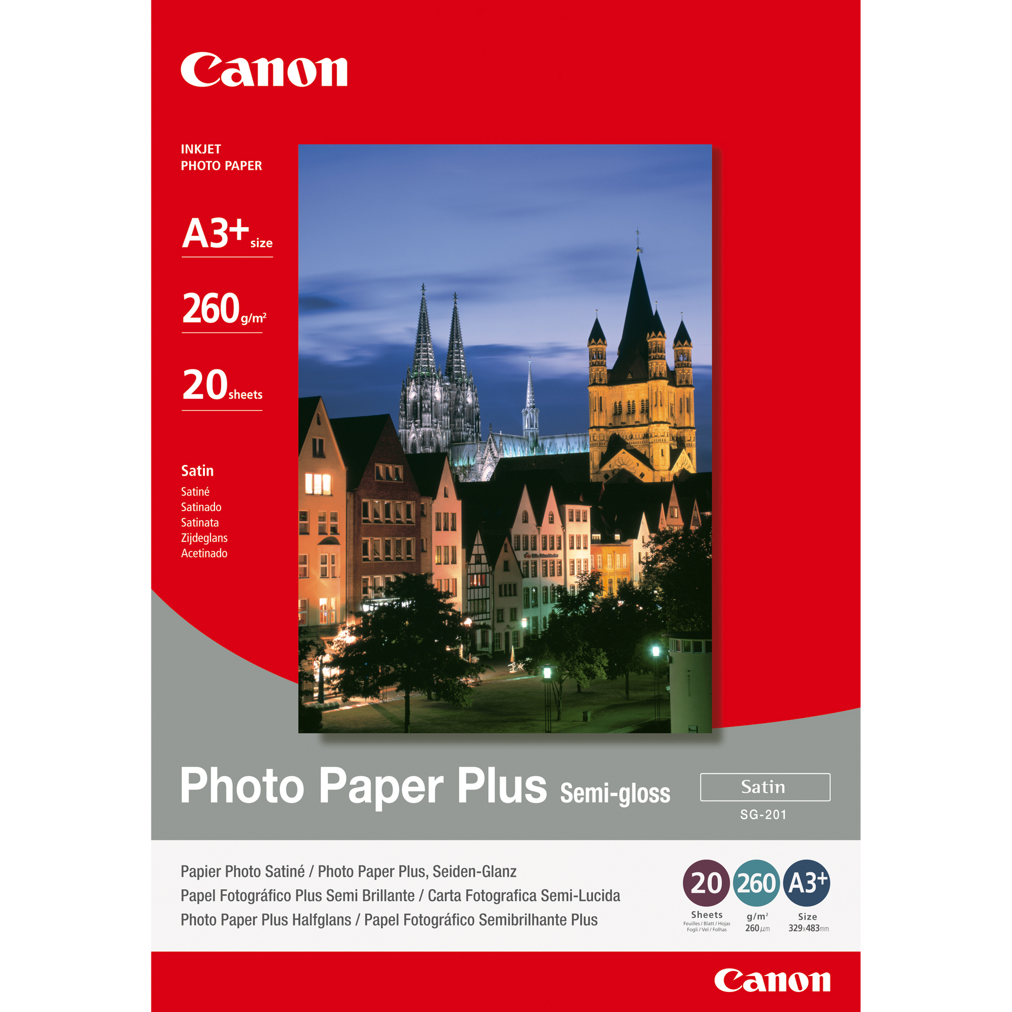 Canon Photo Paper Plus SG-201 - Semi-lucida - …