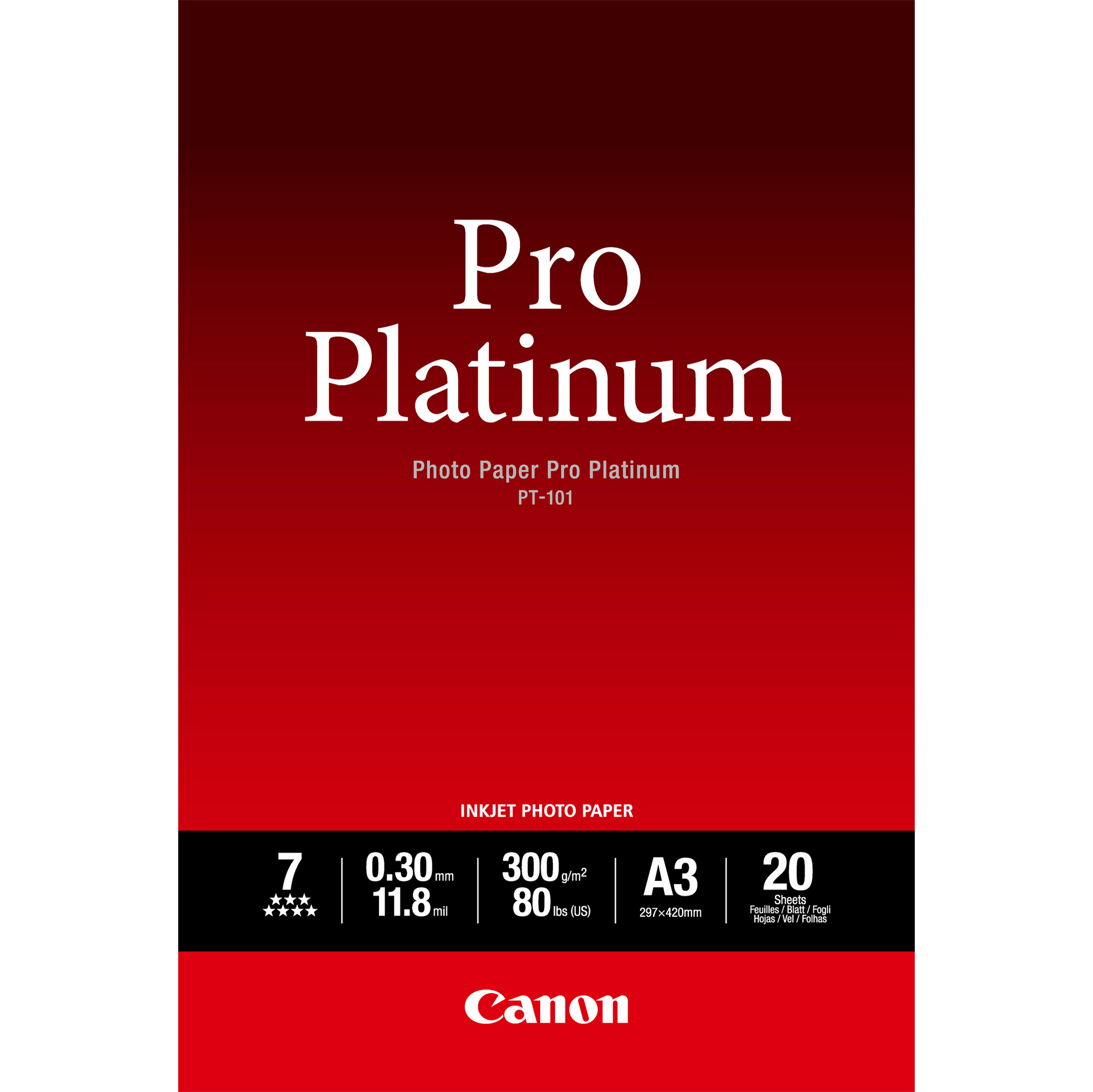 Canon Photo Paper Pro Platinum - A3 (297 …