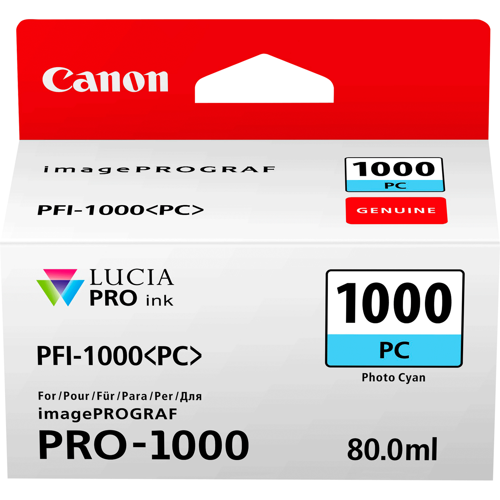 Canon PFI-1000 PC - 80 ml - ciano …