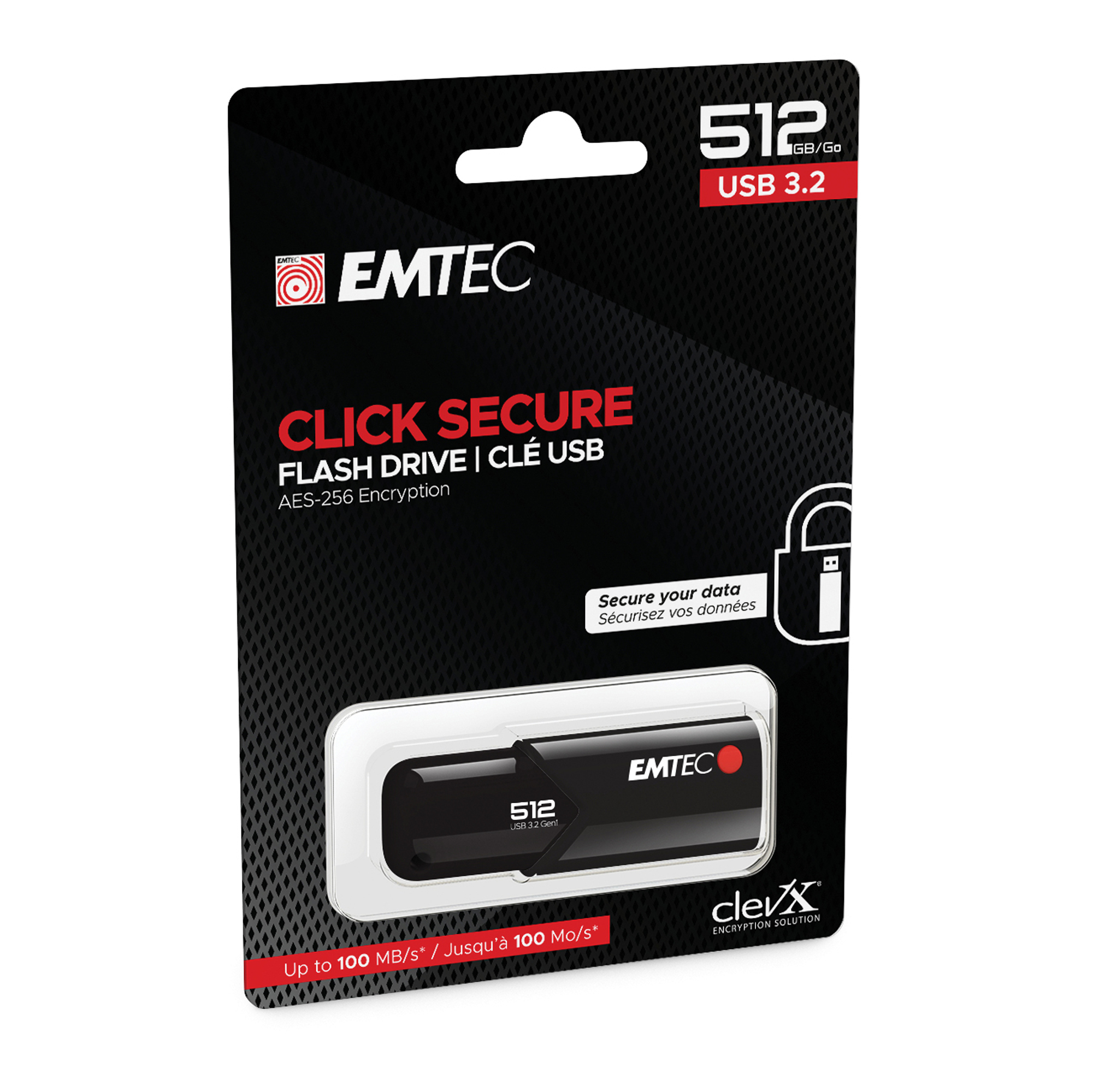 Emtec - Memoria USB B120 Click&Secure - ECMMD512GB123 …