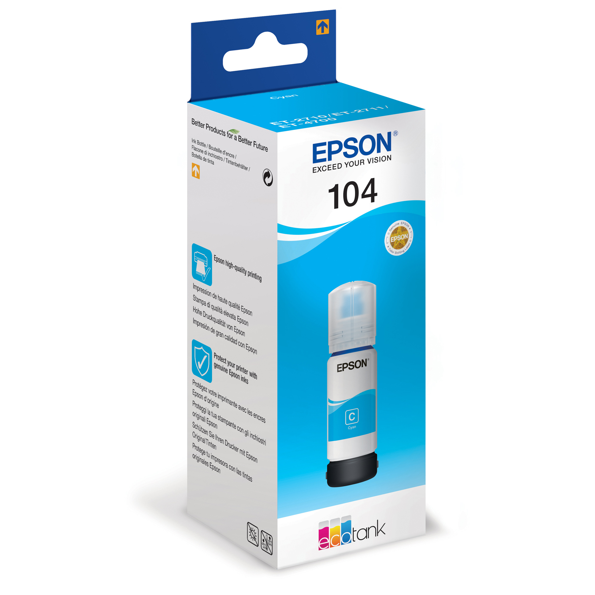 Epson EcoTank 104 - 65 ml - ciano …