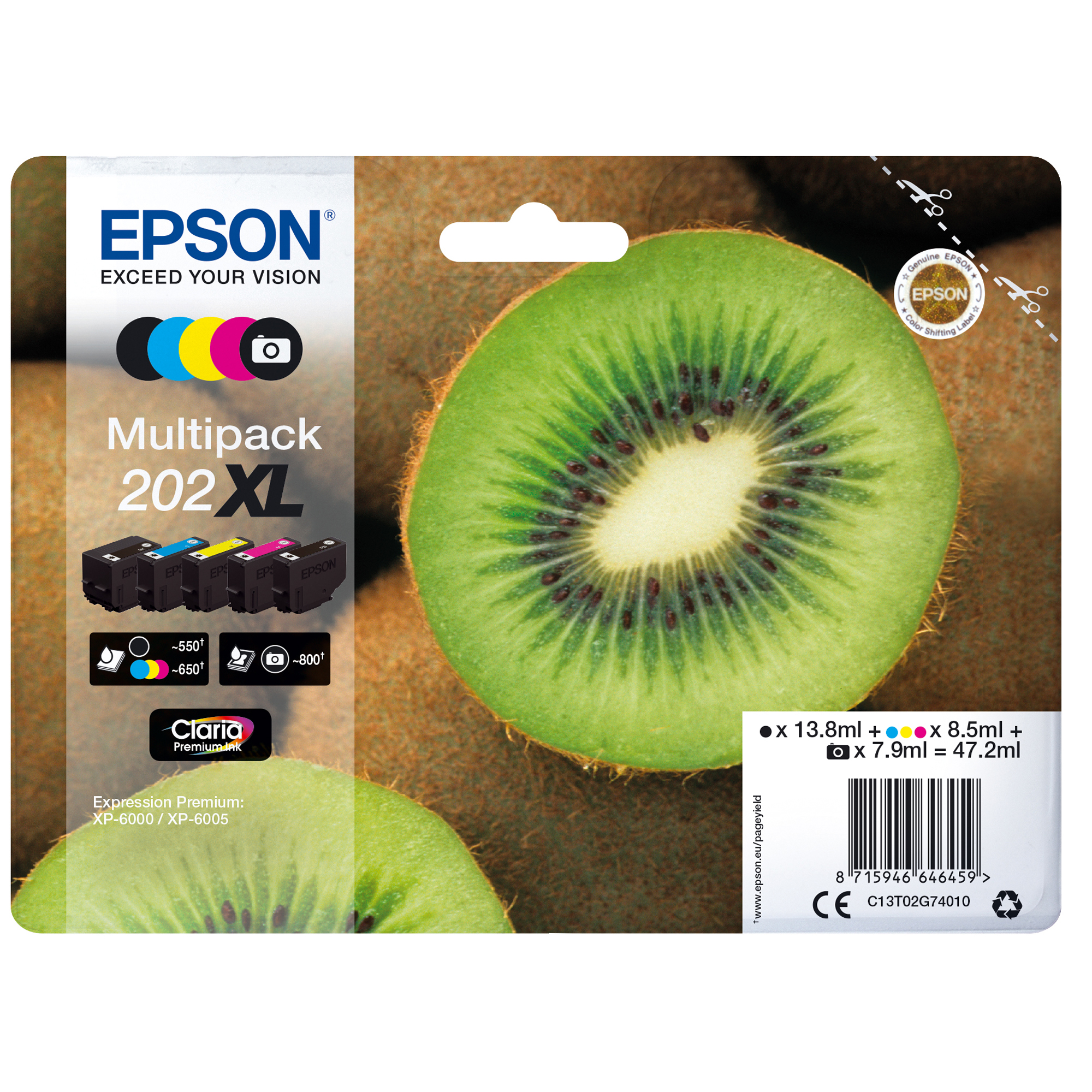 Epson Multipack 202XL - Confezione da 5 - …