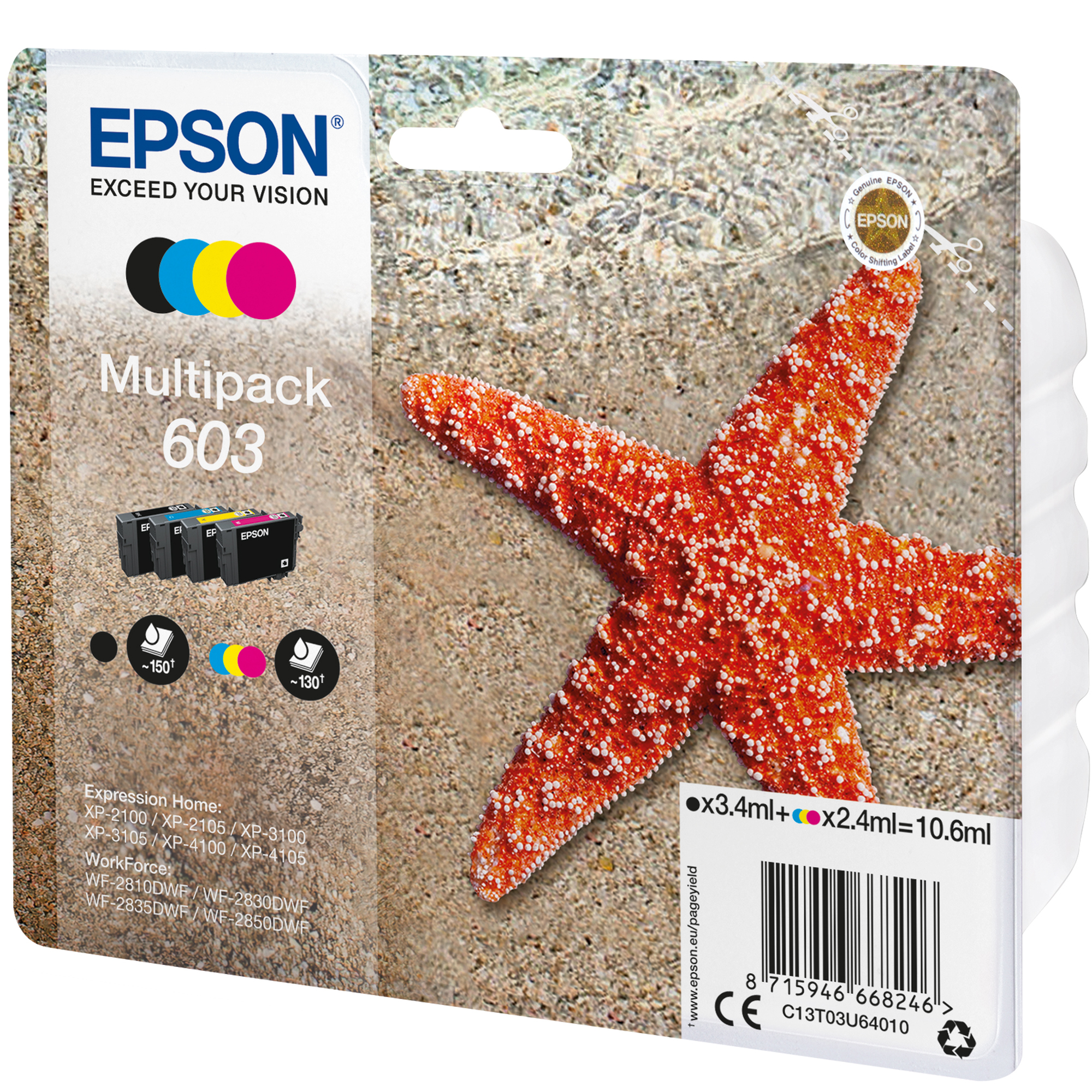 Epson 603 Multipack - Confezione da 4 - …