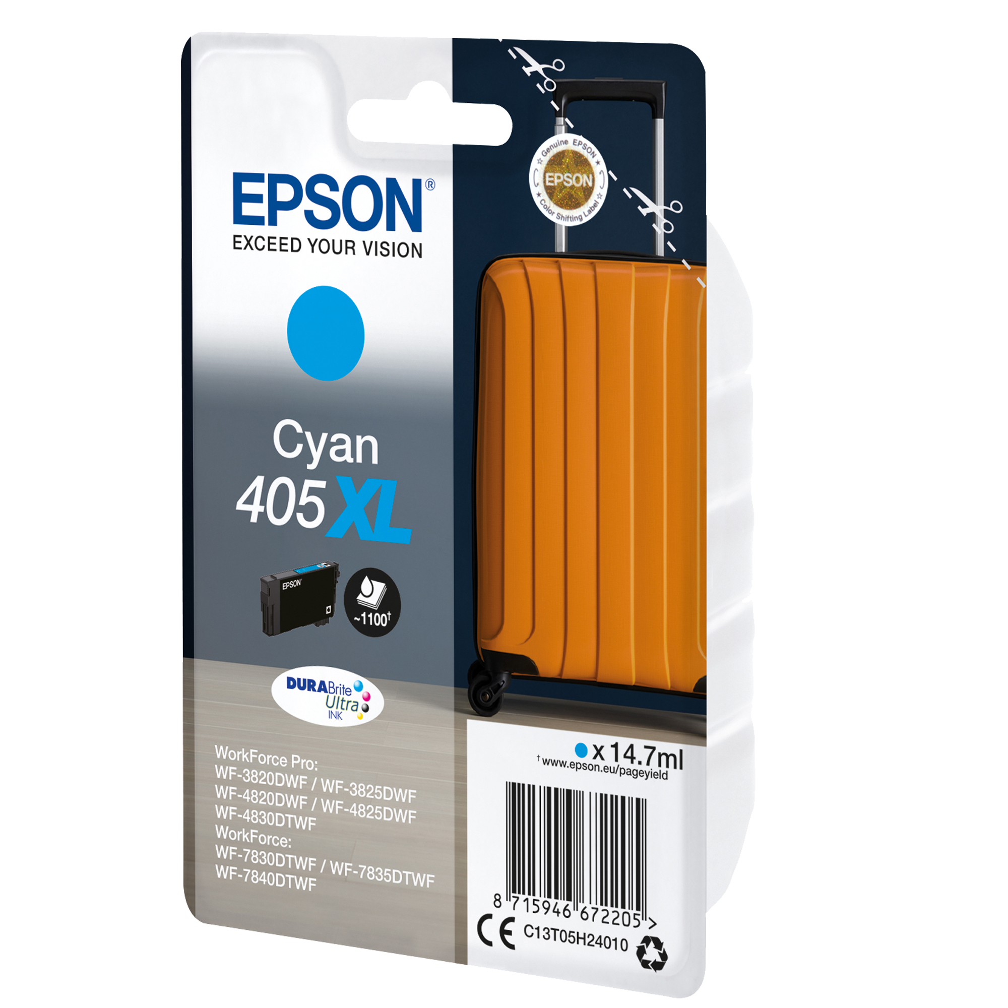 Epson 405XL - 14.7 ml - ciano - …