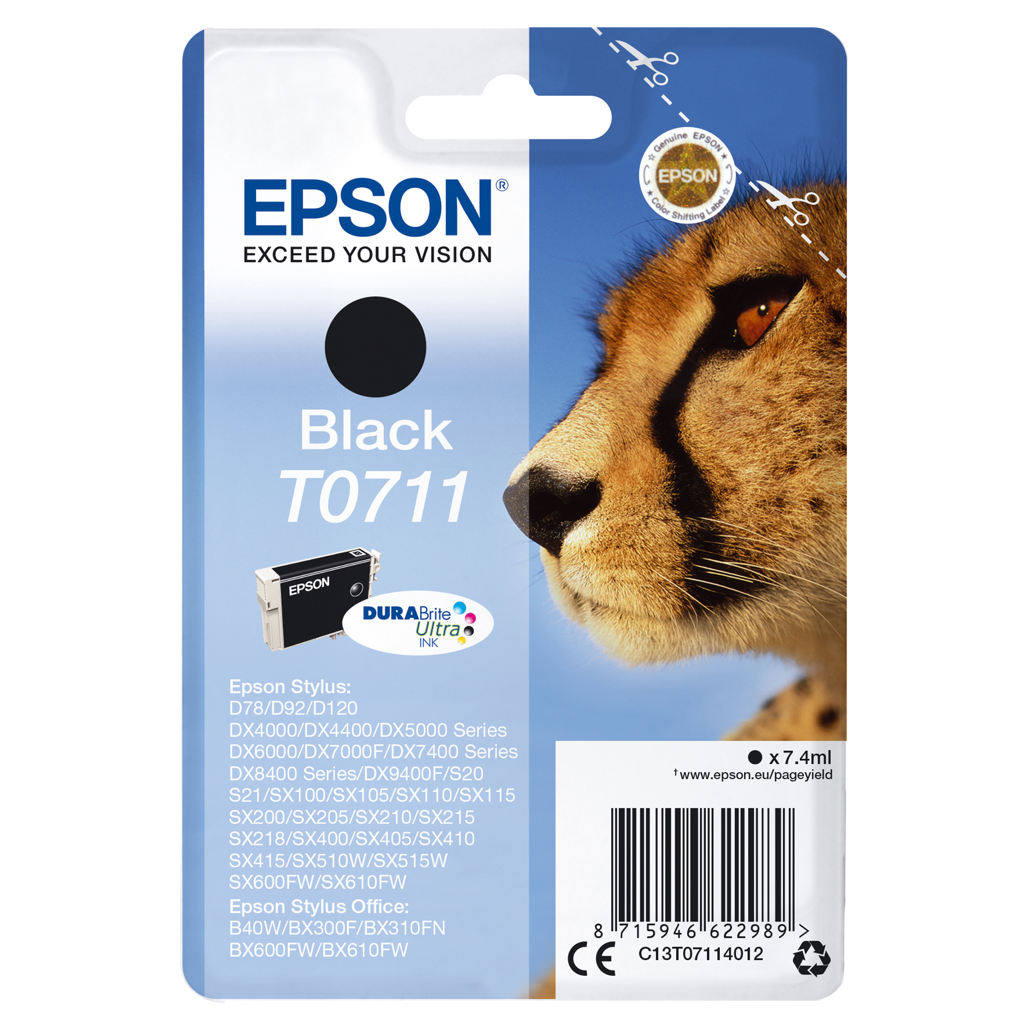 Epson T0711 - 7 ml - nero - …