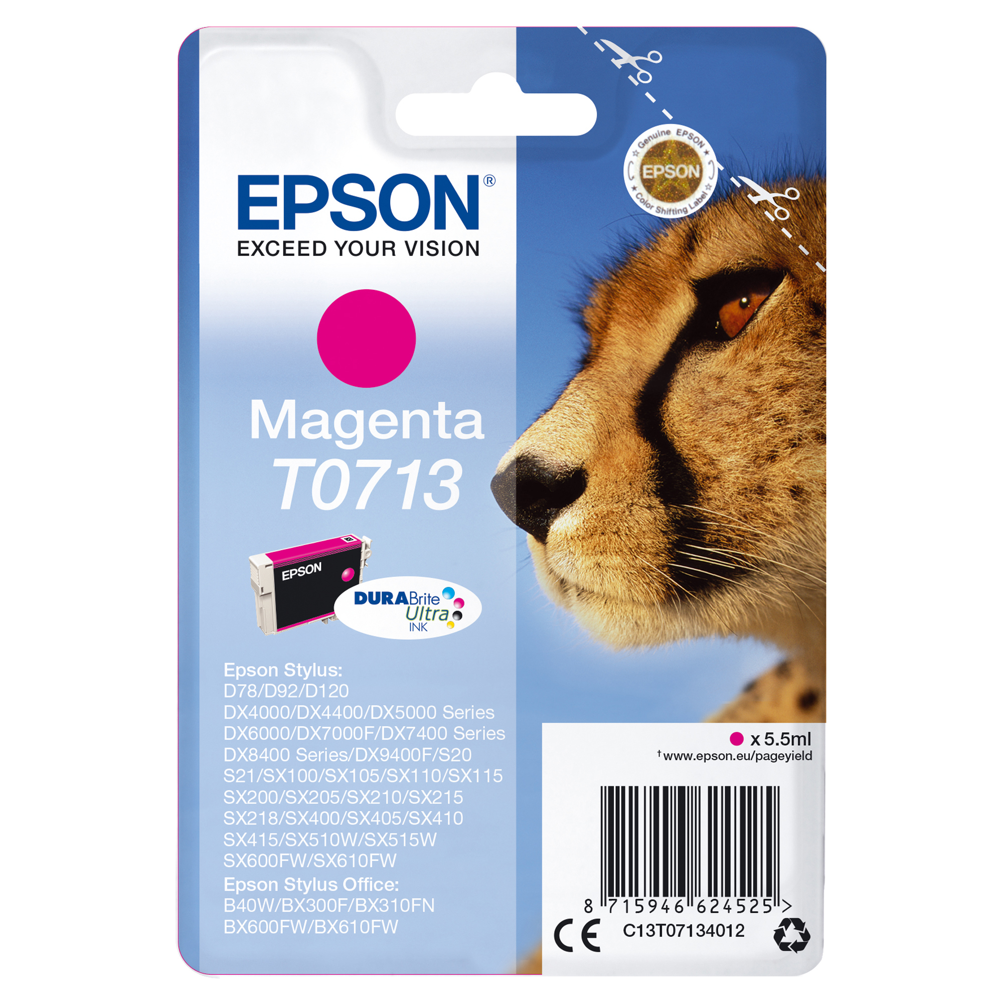 Epson T0713 - 5.5 ml - magenta - …