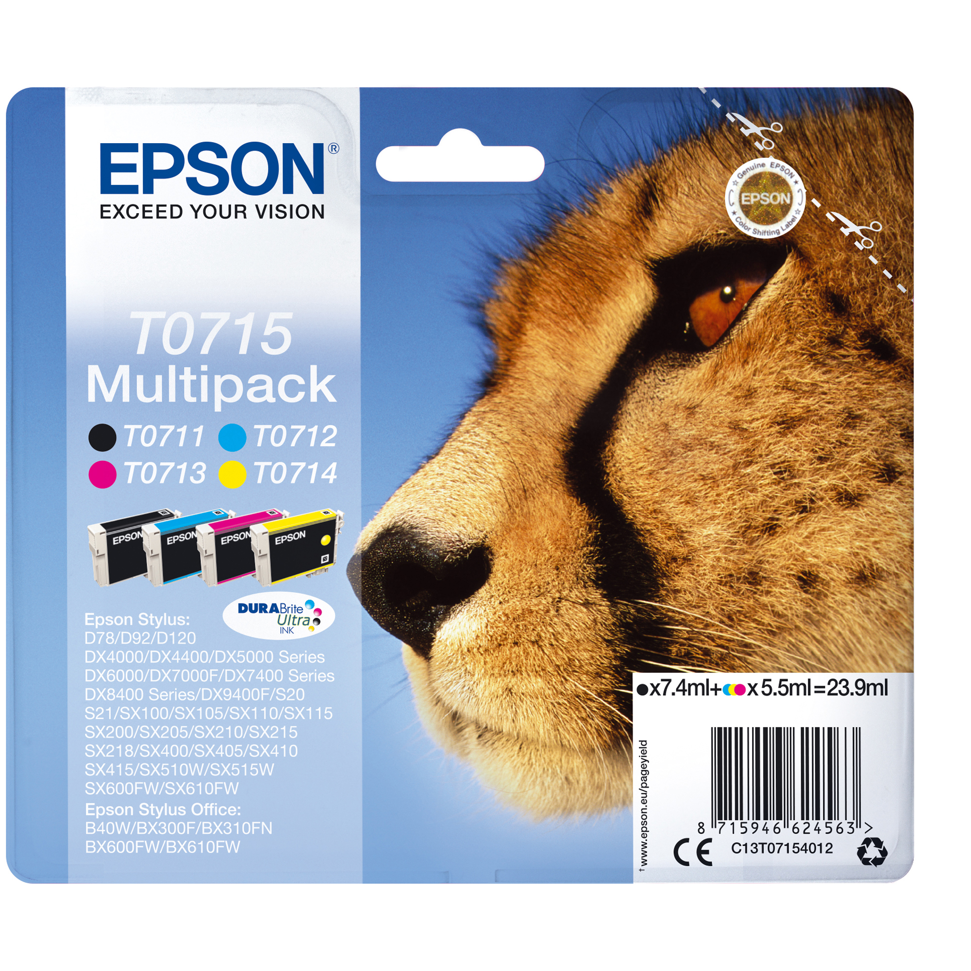 Epson T0715 Multipack - Confezione da 4 - …