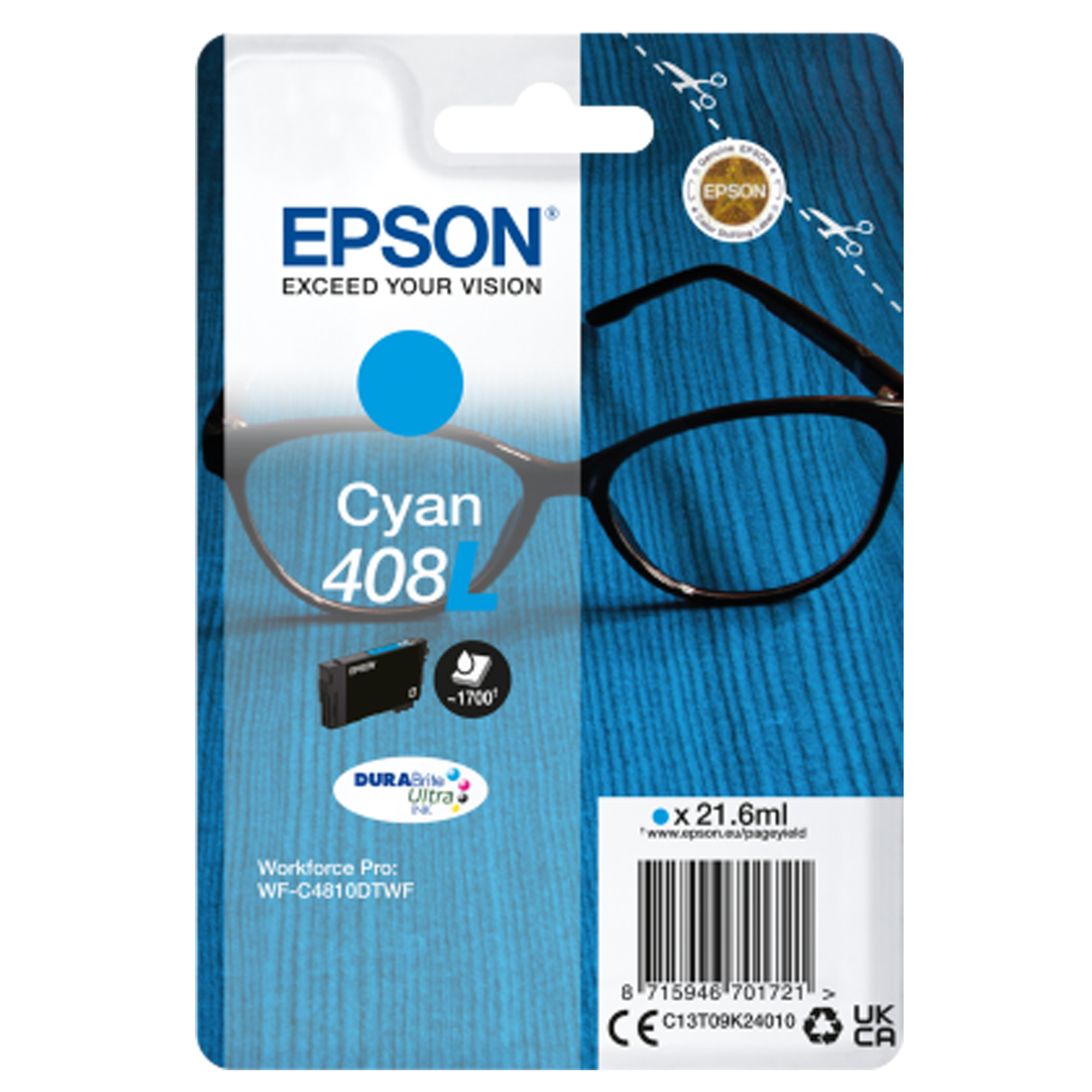 Epson 408 - 21.6 ml - ciano - …