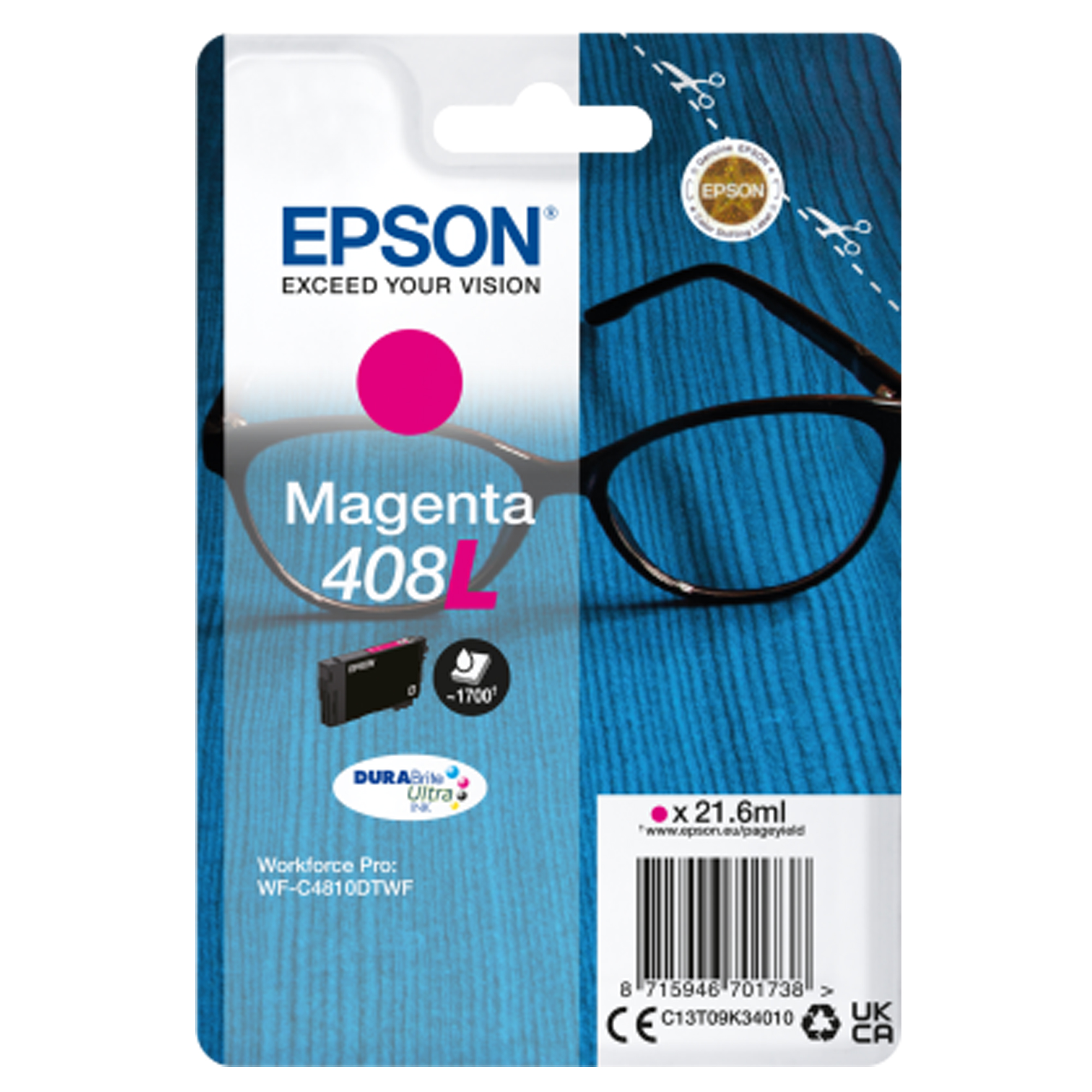 Epson 408L - 21.6 ml - magenta - …