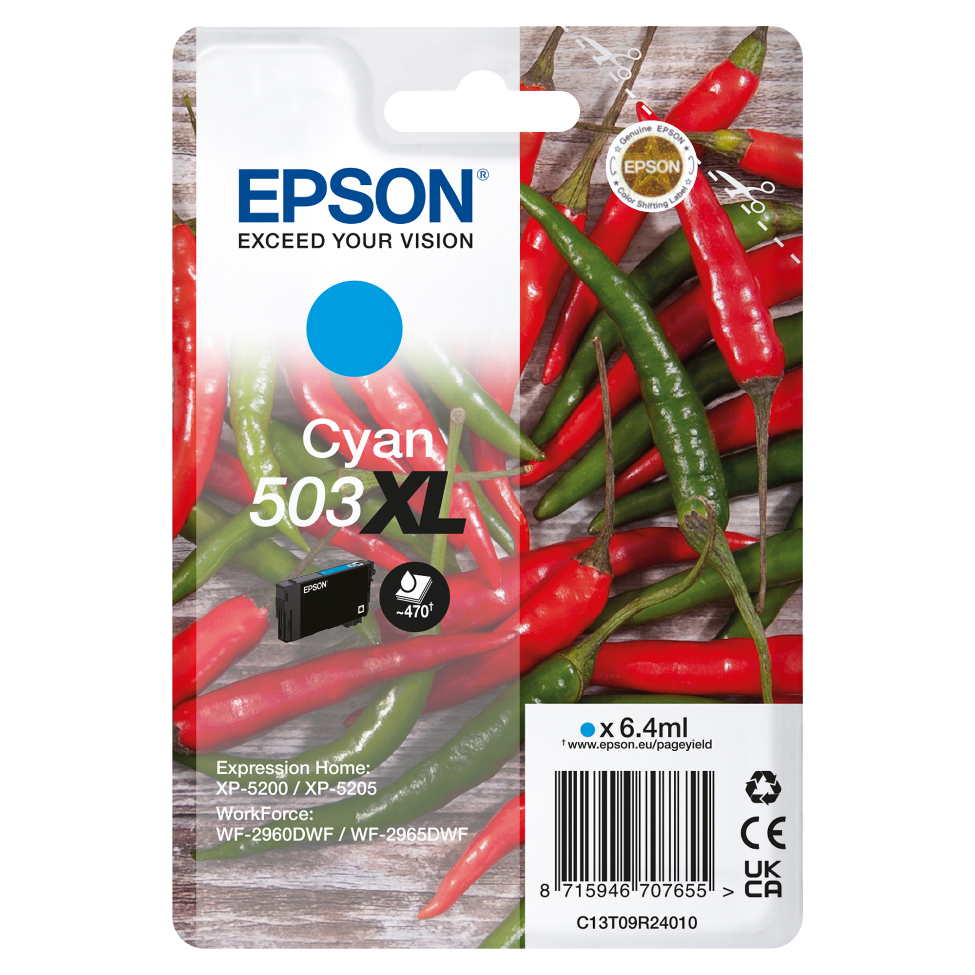 Epson 503XL - 6.4 ml - ciano - …