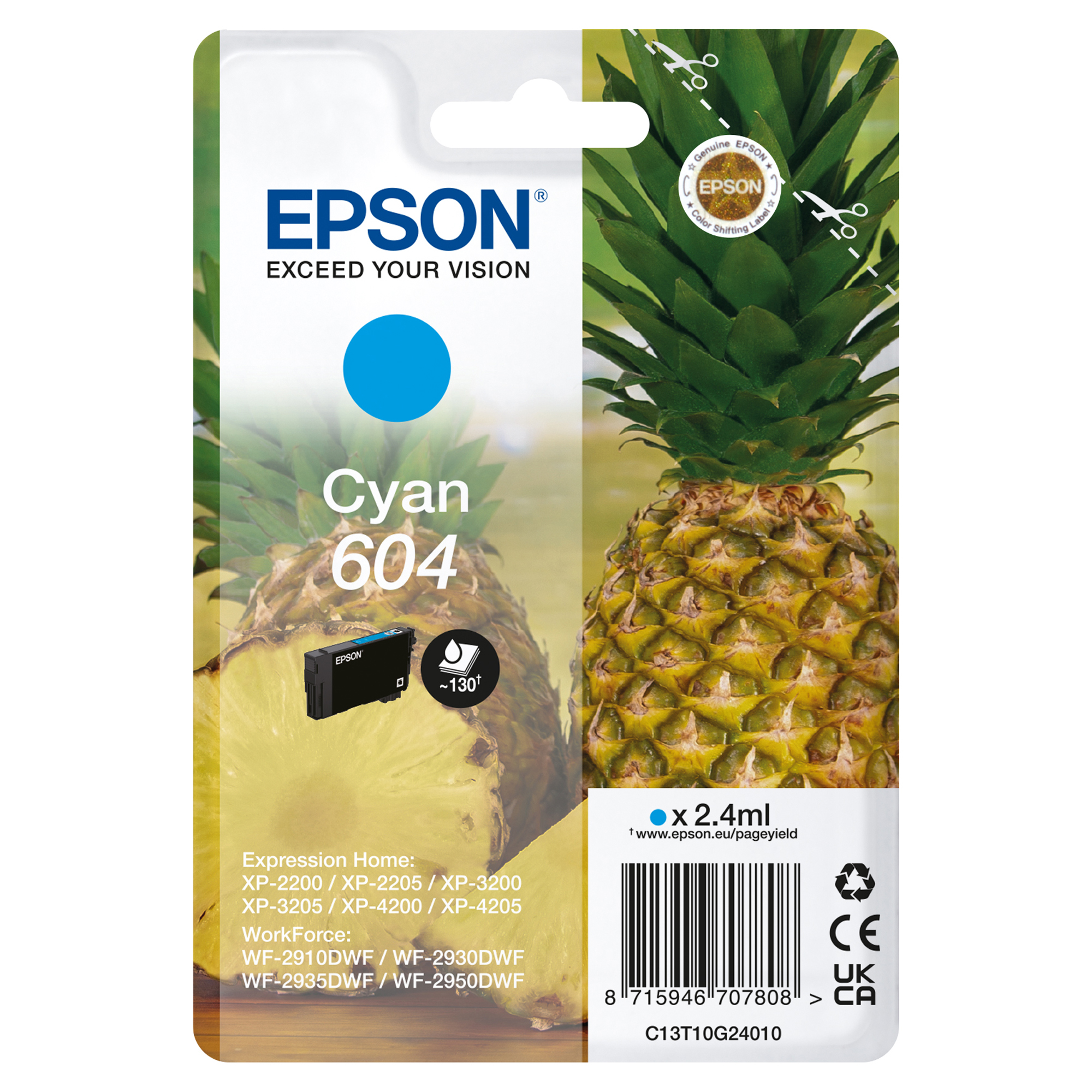 Epson 604 - 2.4 ml - ciano - …