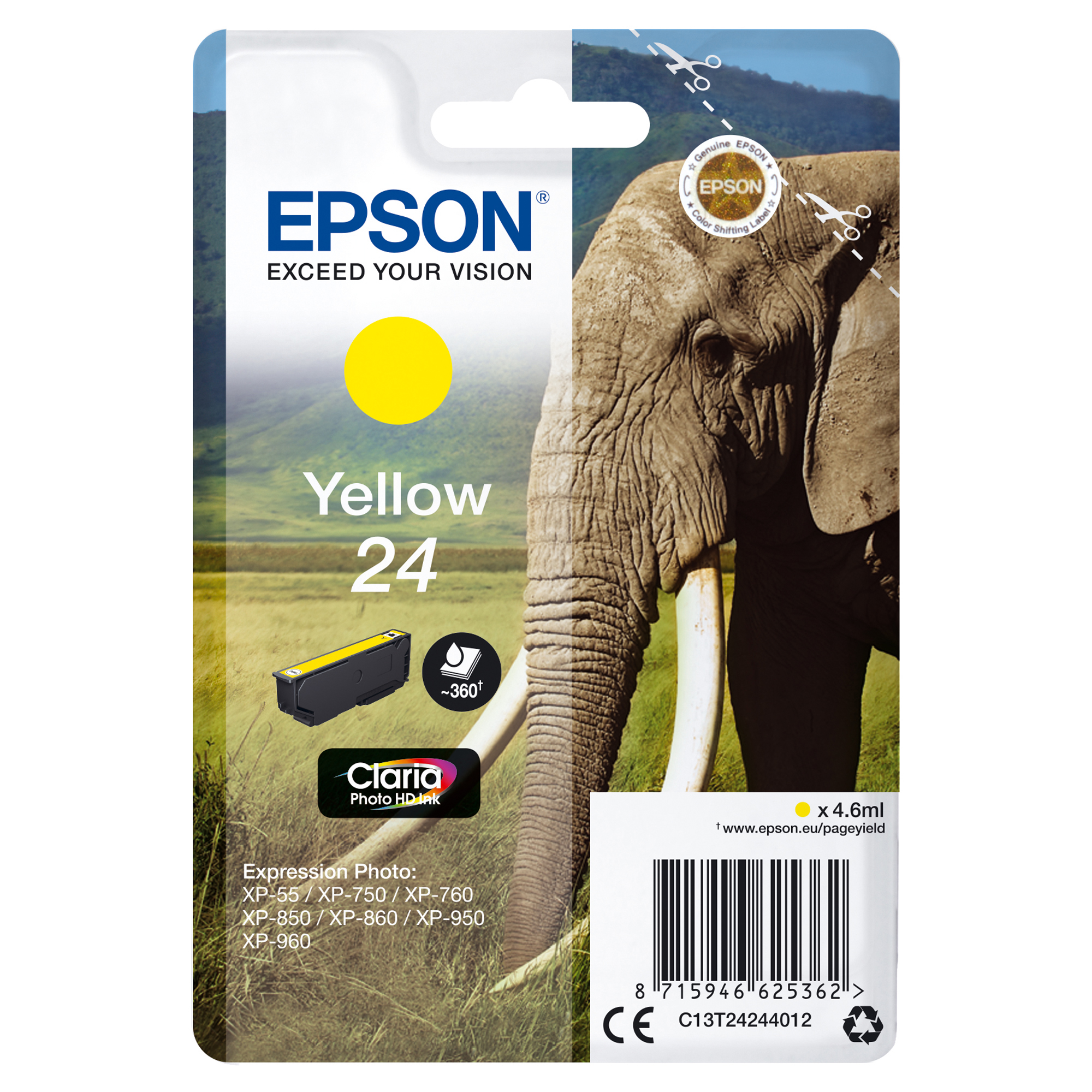 Epson 24 - 4.6 ml - giallo - …
