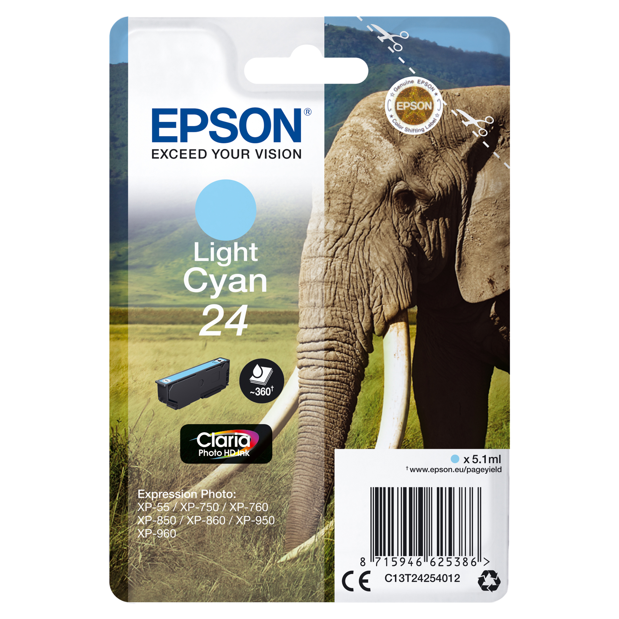 Epson 24 - 5.1 ml - cyan chiaro …