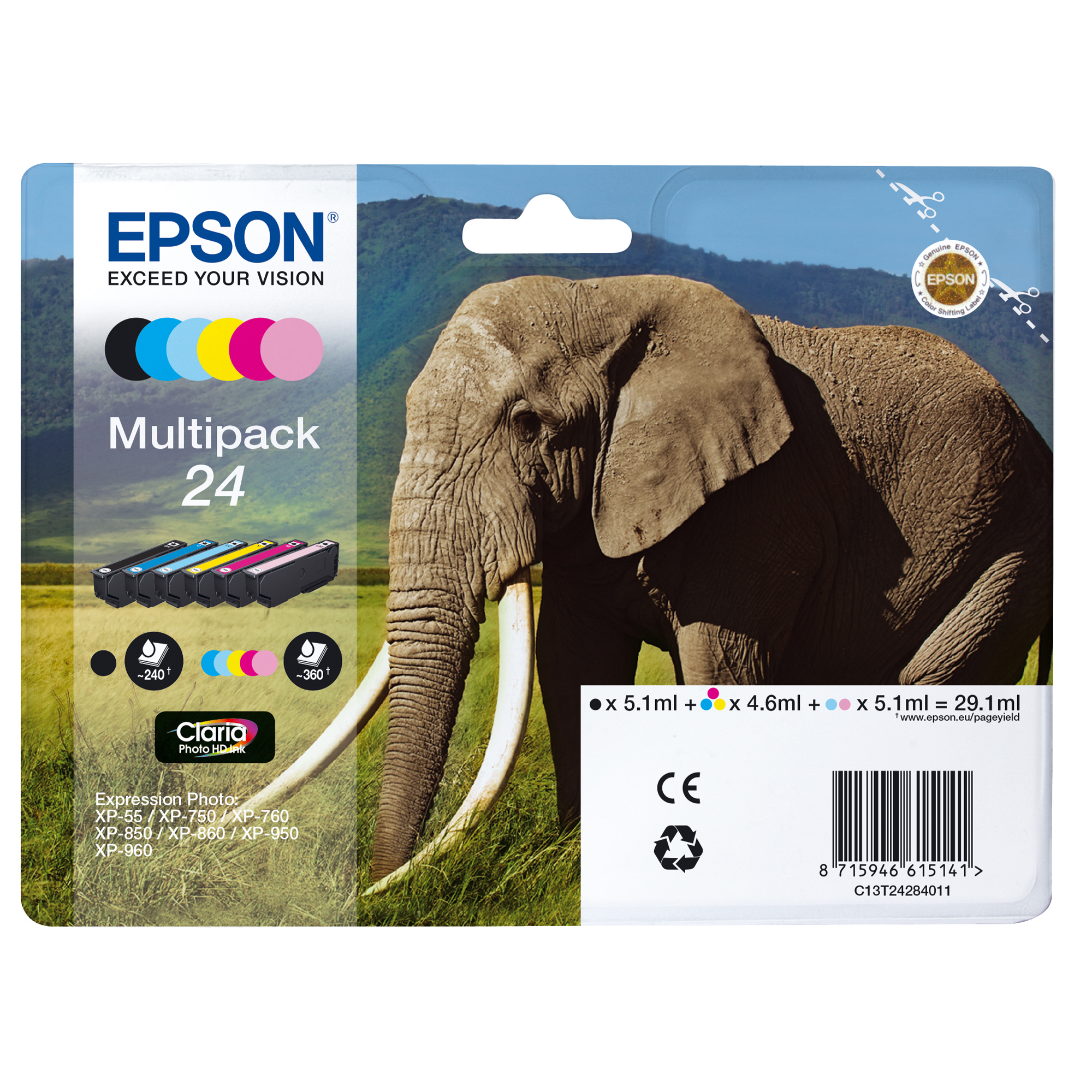 Epson 24 Multipack - Confezione da 6 - …
