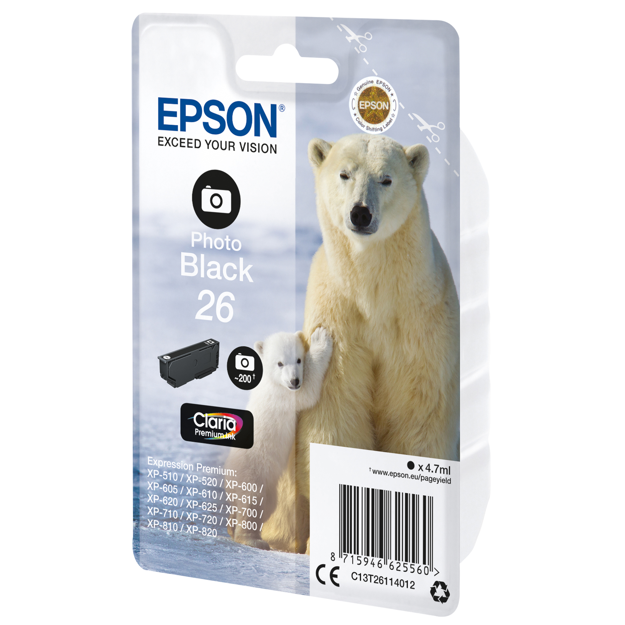 Epson 26 - 4.7 ml - nero per …