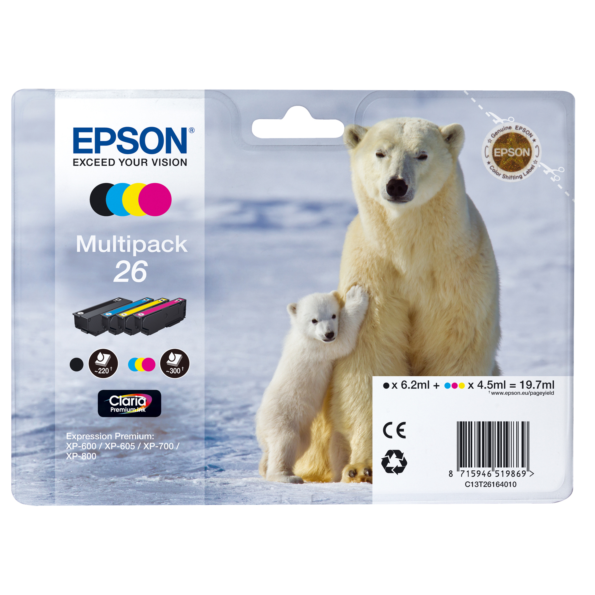 Epson 26 Multipack - Confezione da 4 - …