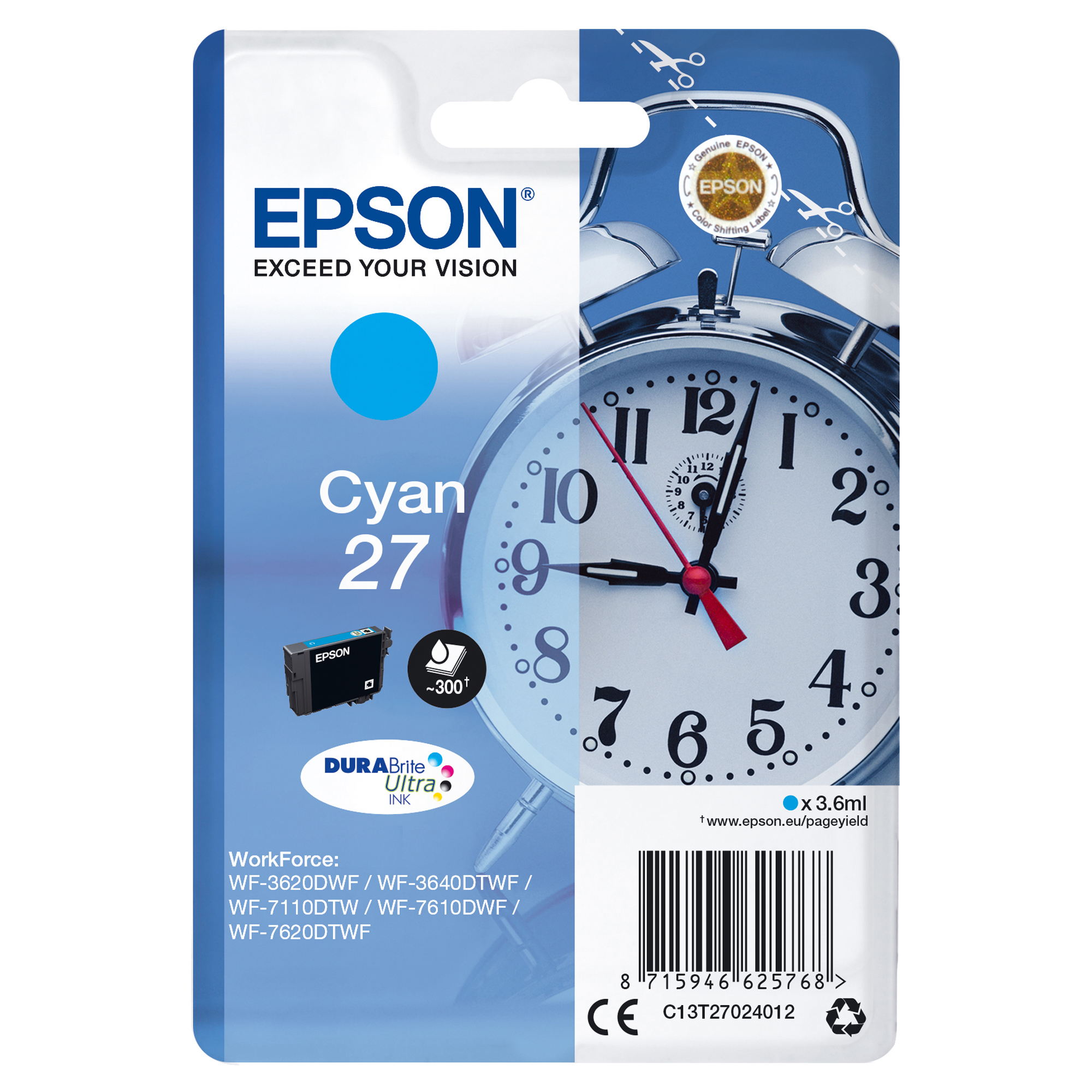 Epson 27 - 3.6 ml - ciano - …