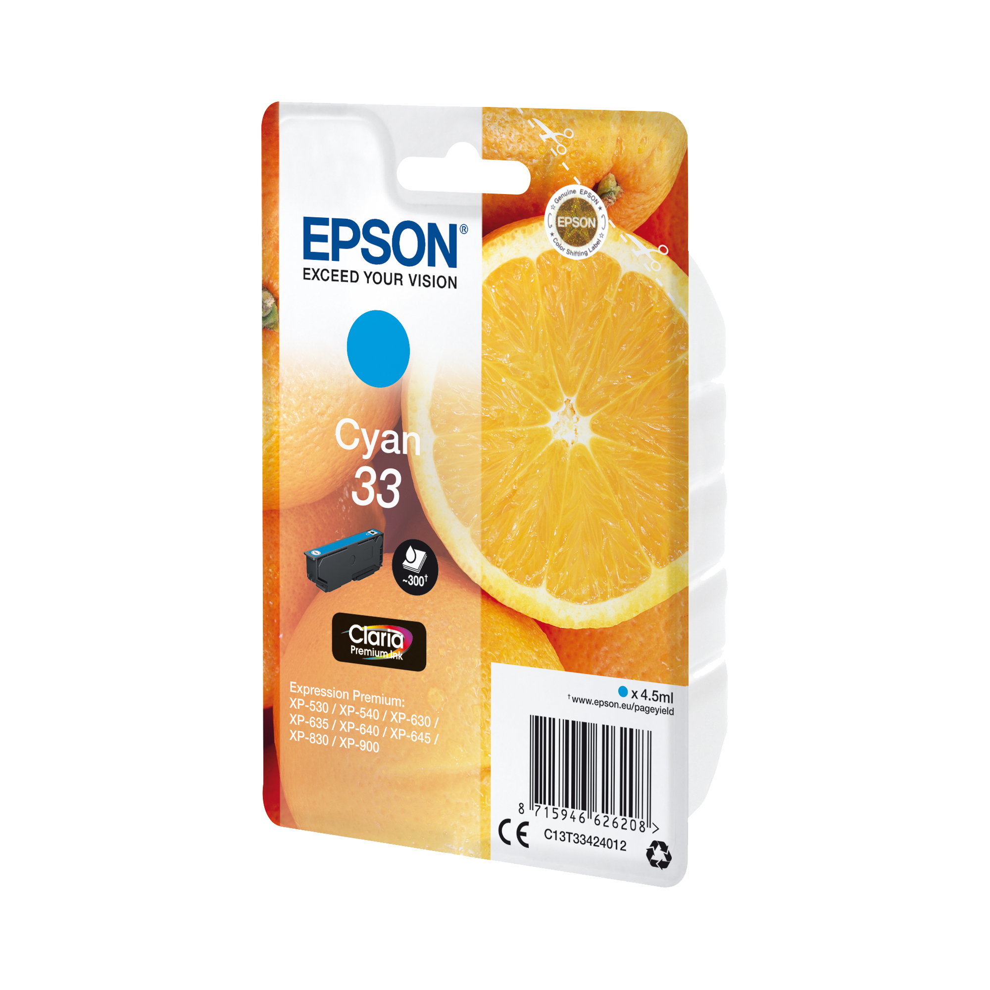 Epson 33 - 4.5 ml - ciano - …
