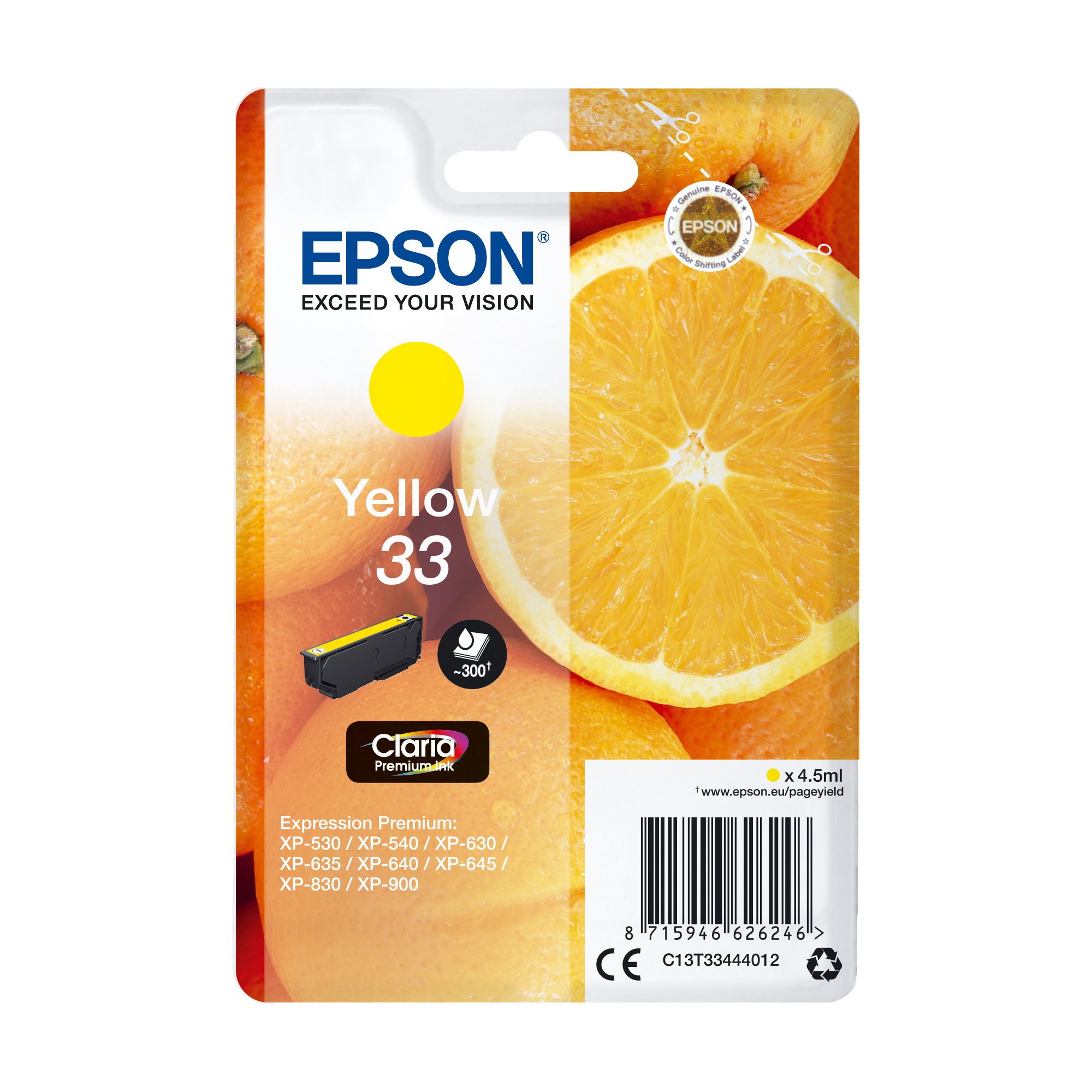 Epson 33 - 4.5 ml - giallo - …