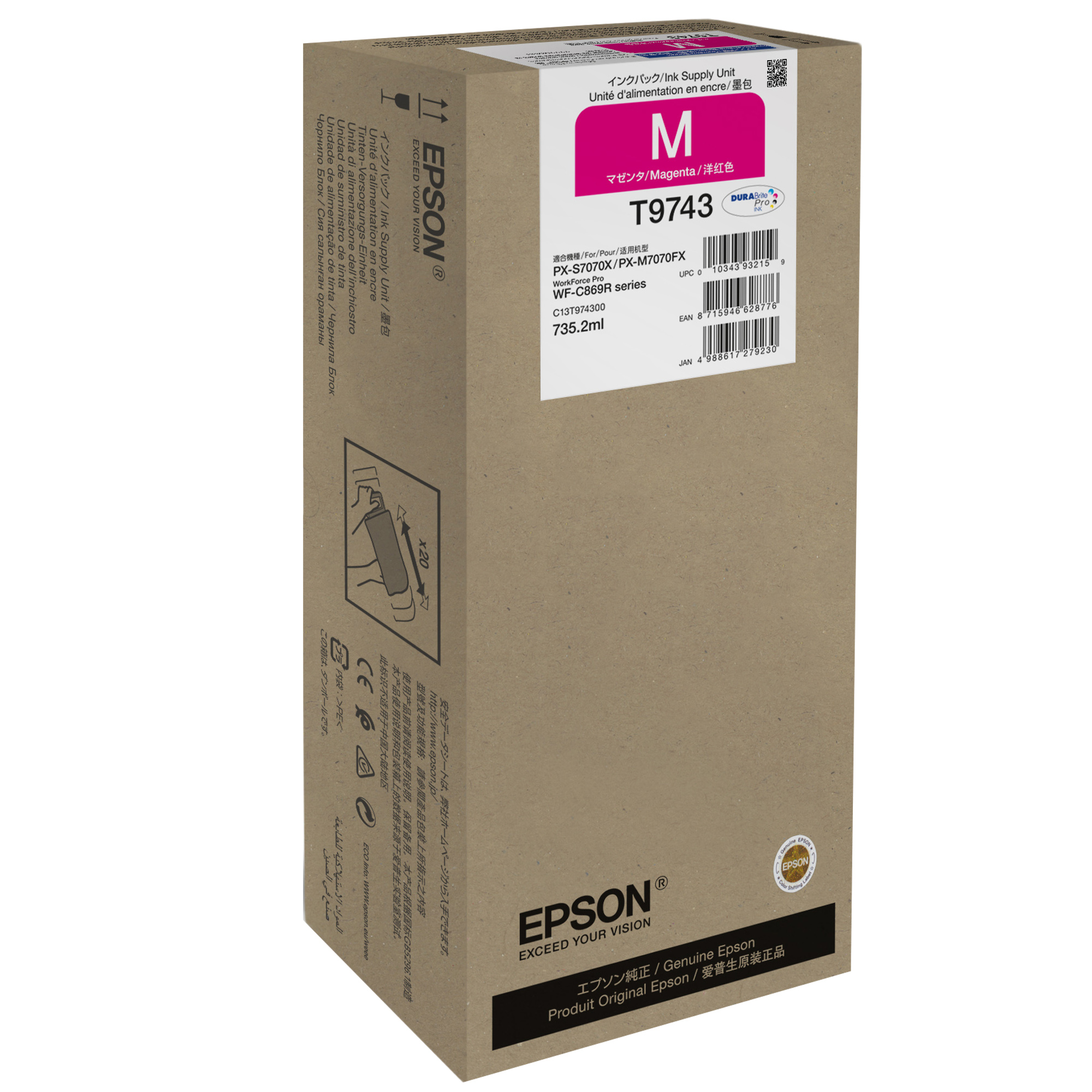 Epson T9743 - 735.2 ml - misura XXL …