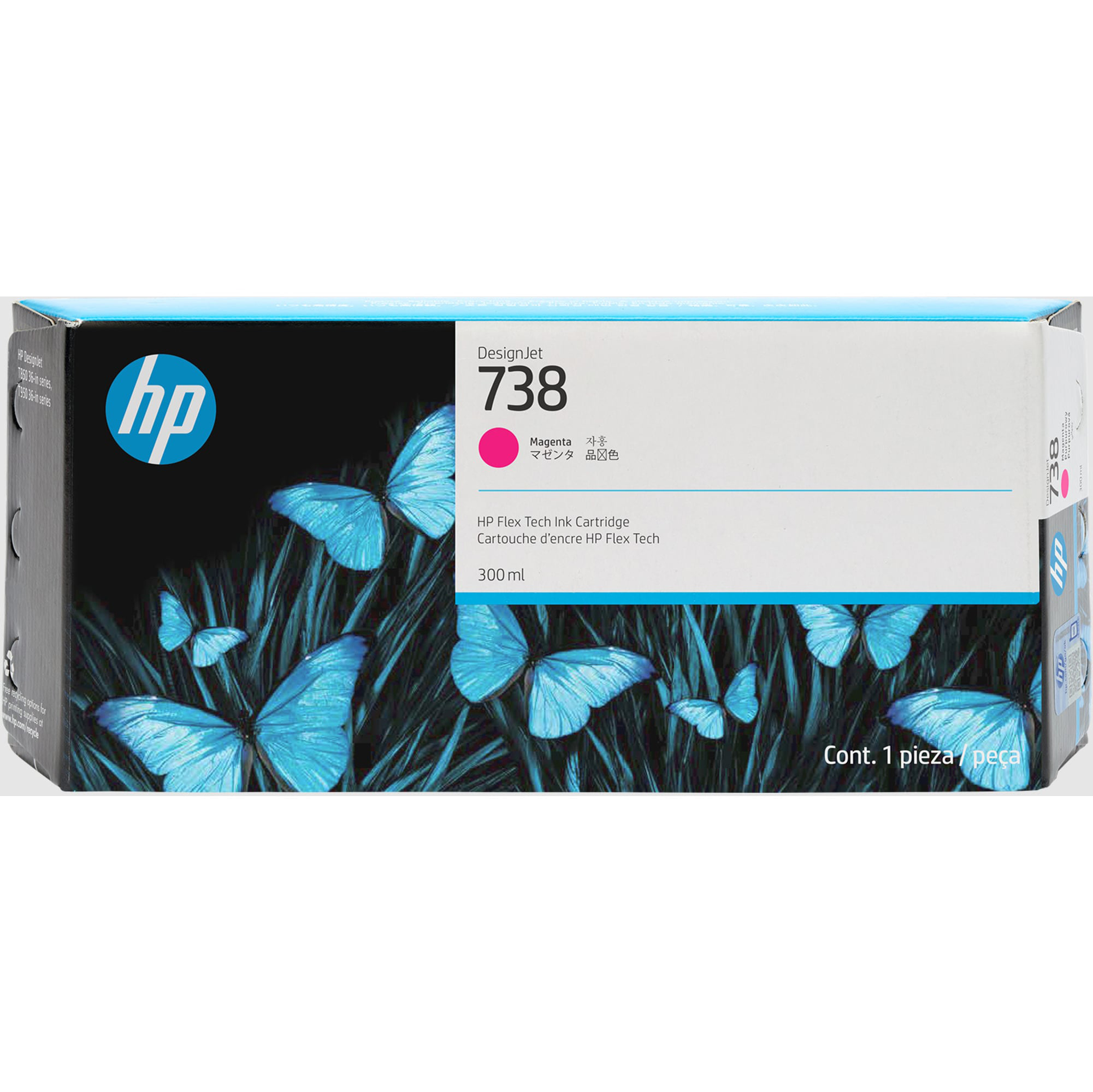 Hp originale - Cartuccia DesignJet Ink 738 - …