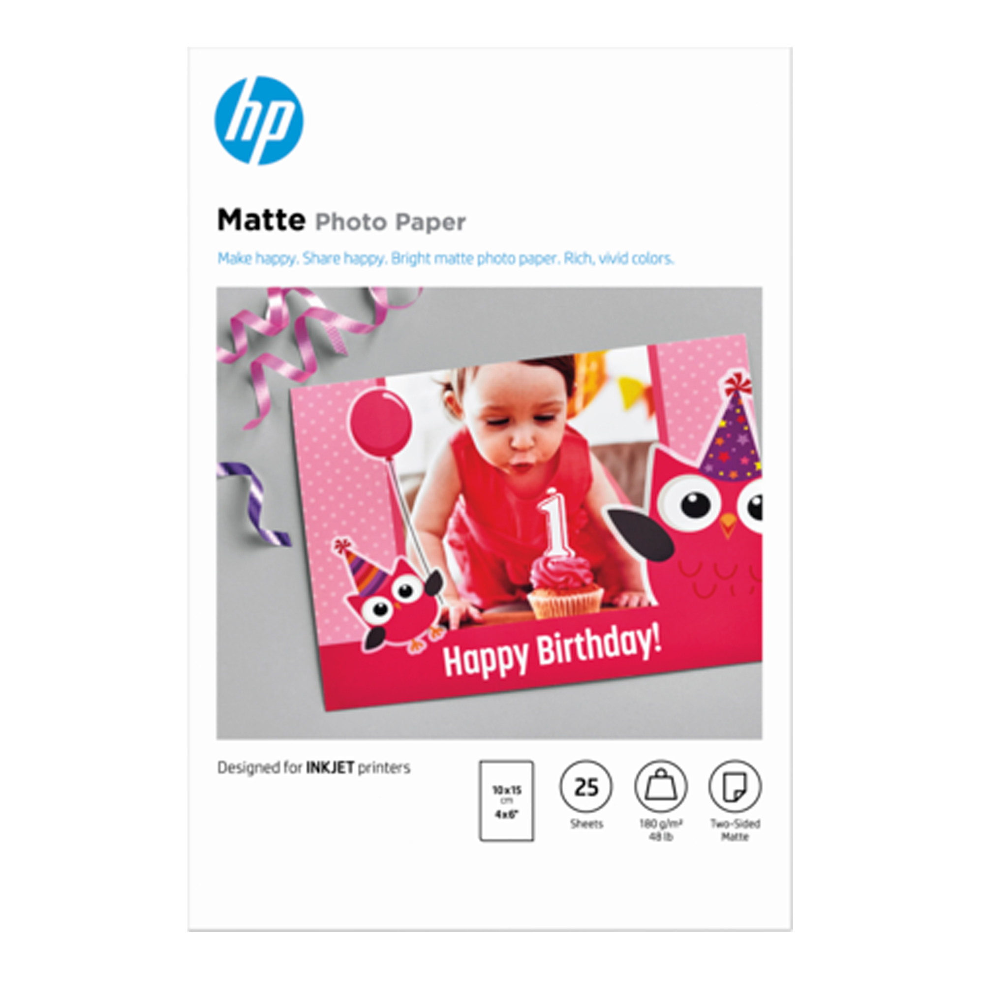 Hp - Carta fotografica opaca originale Hp 25 …